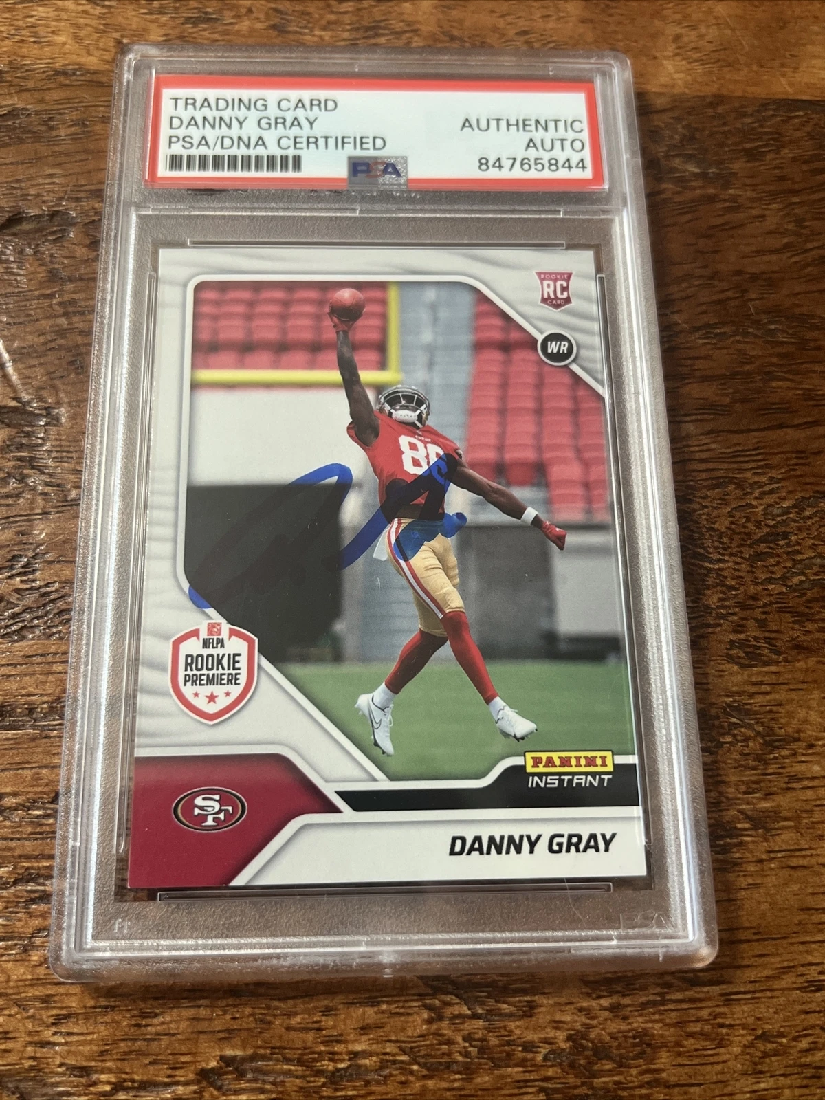 Danny Gray IP Signed Panini Rookie Card PSA DNA Coa Slab 49ers Autographed