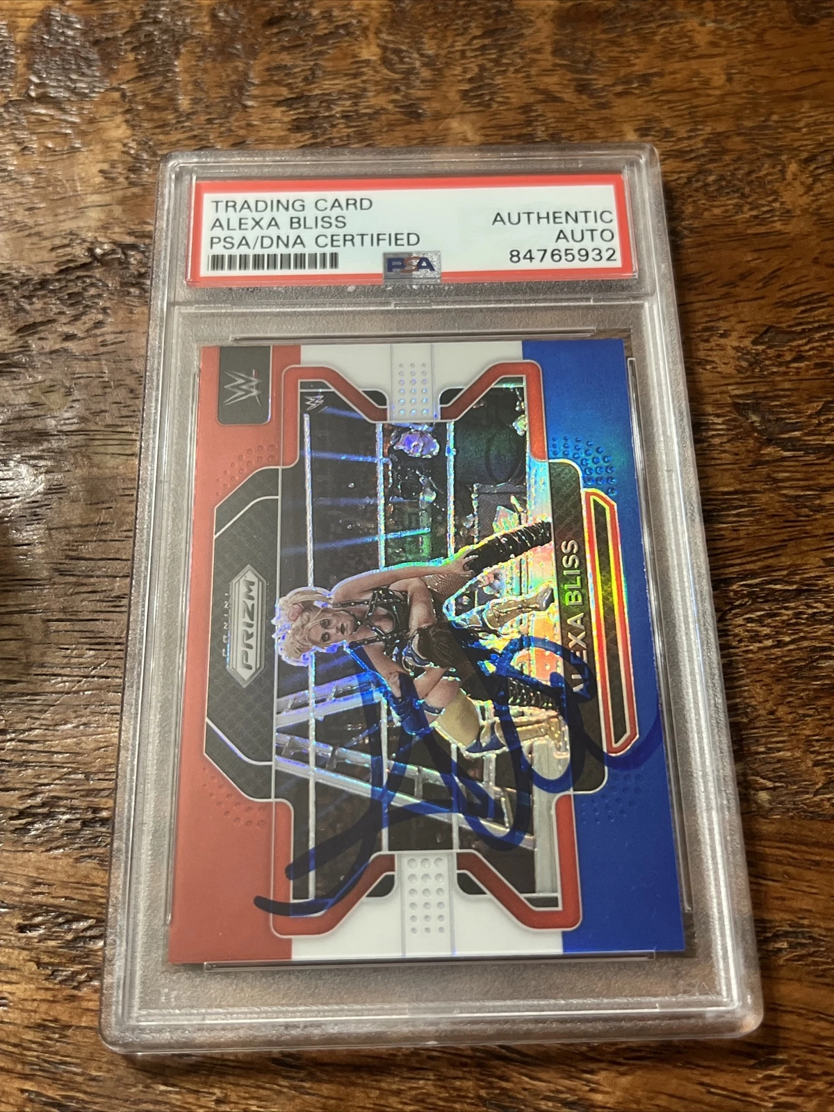 Alexa Bliss IP Signed Prizm Card Psa Dna Coa Slabbed Autographed WWE