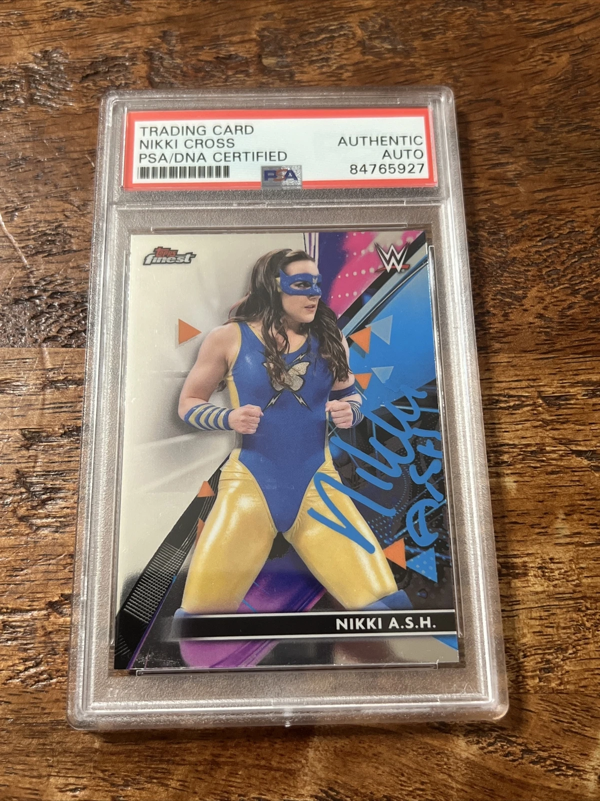 Nikki Cross IP Signed Topps Finest Card Psa Dna Coa Slabbed Autographed WWE