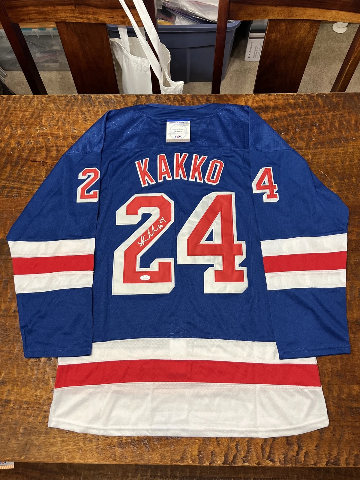 Kaapo Kakko Signed New York Rangers Jersey Psa/Dna Coa Autographed Hockey
