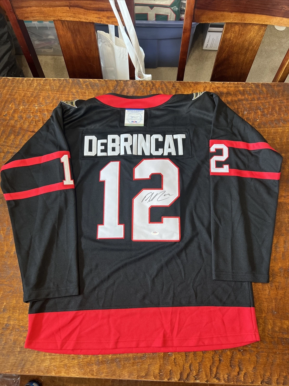 Alex DeBrincat Signed Ottawa Senators Jersey Psa/Dna Coa Autographed Hockey