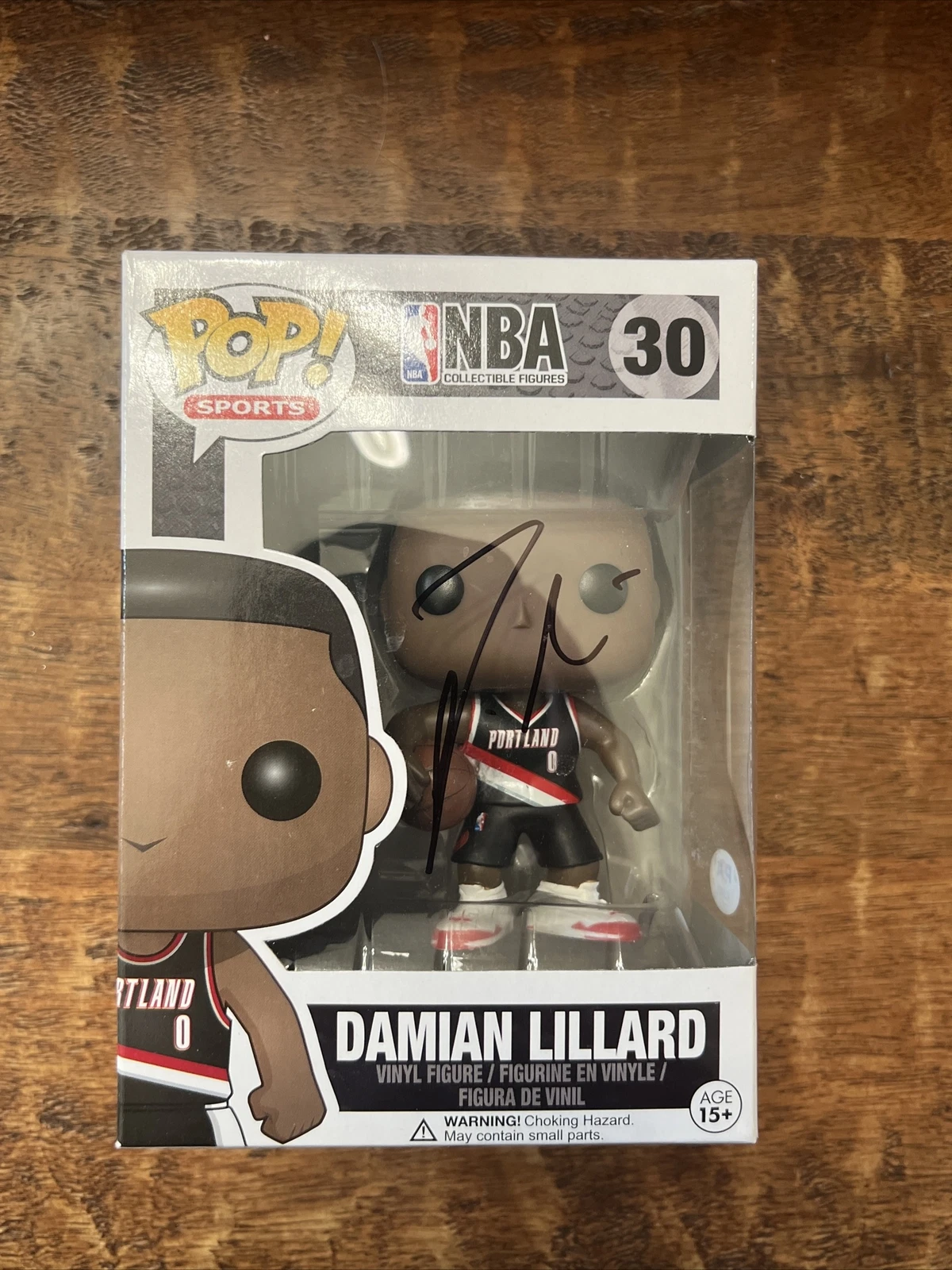 Damian Lillard Signed Funko POP 30 Psa Dna Coa Autographed Trail Blazers