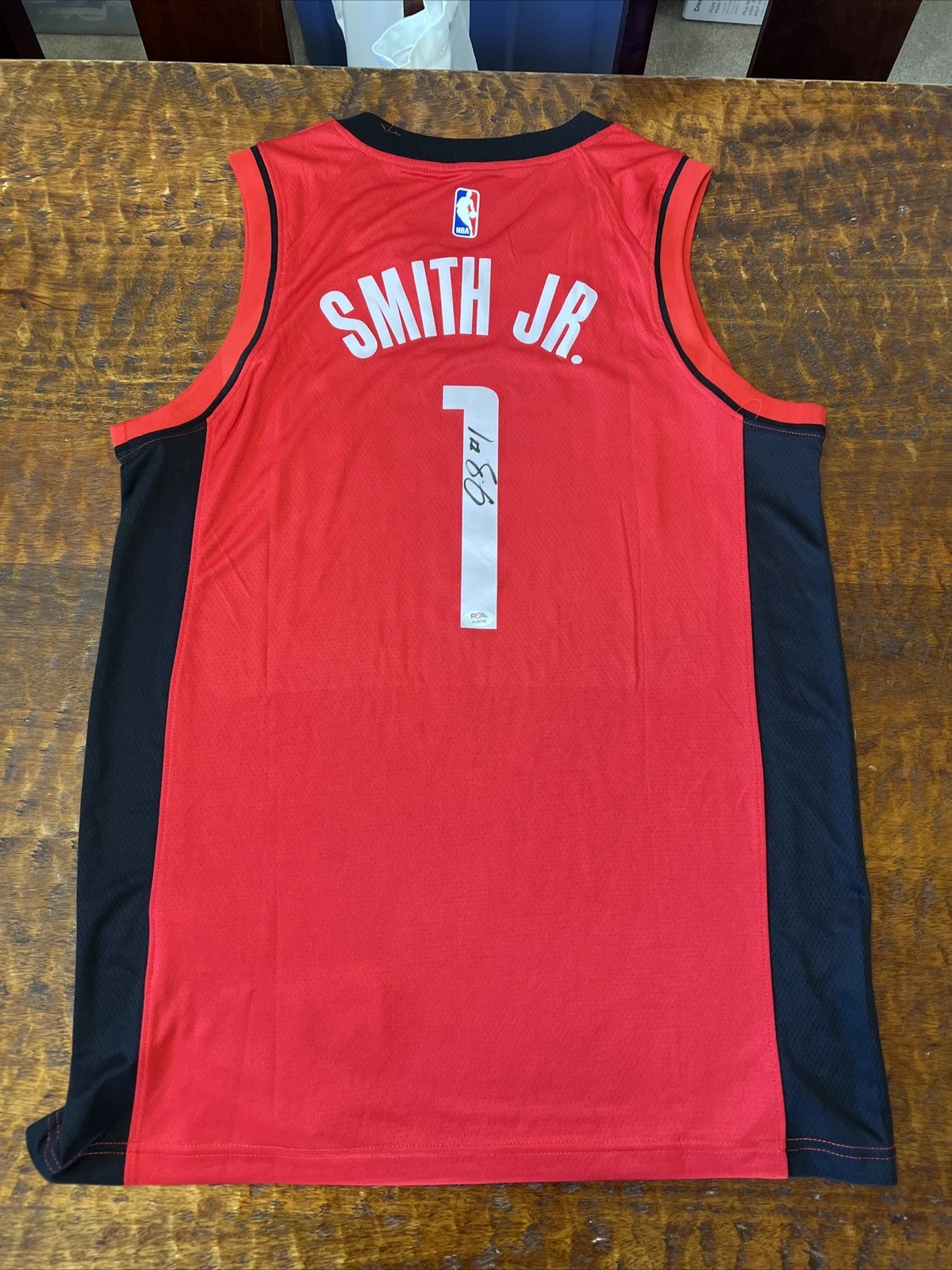 Jabari Smith Jr Signed Houston Rockets Jersey PSA DNA Coa Autographed