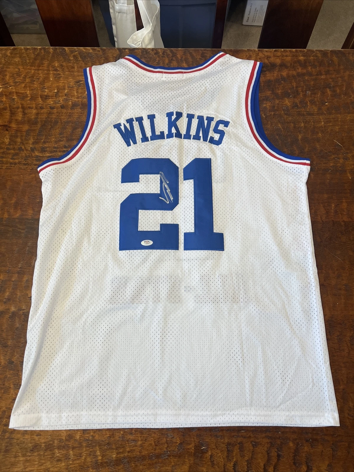 Dominique Wilkins Signed NBA All Star Jersey Psa/Dna Coa Autographed Hawks