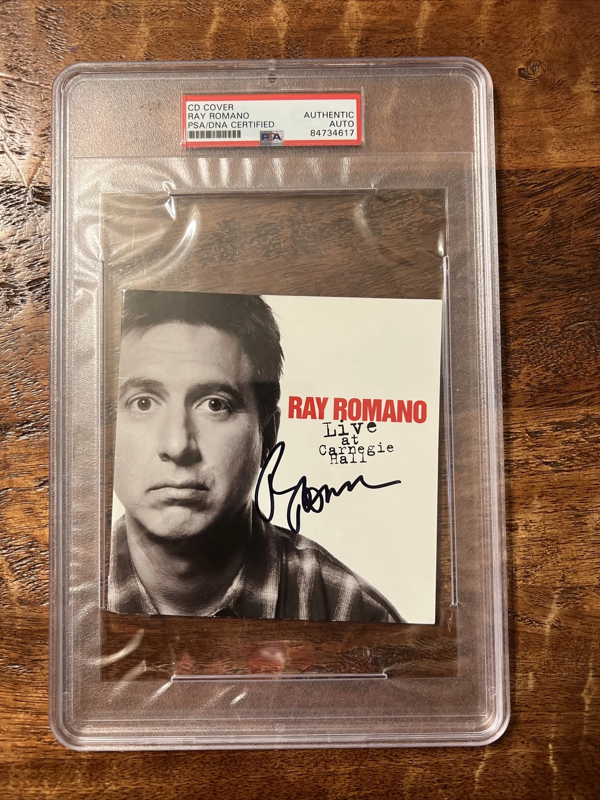 Ray Romano Signed Live At Carnegie Hall Cd Cover PSA/DNA Coa Slabbed Autographed