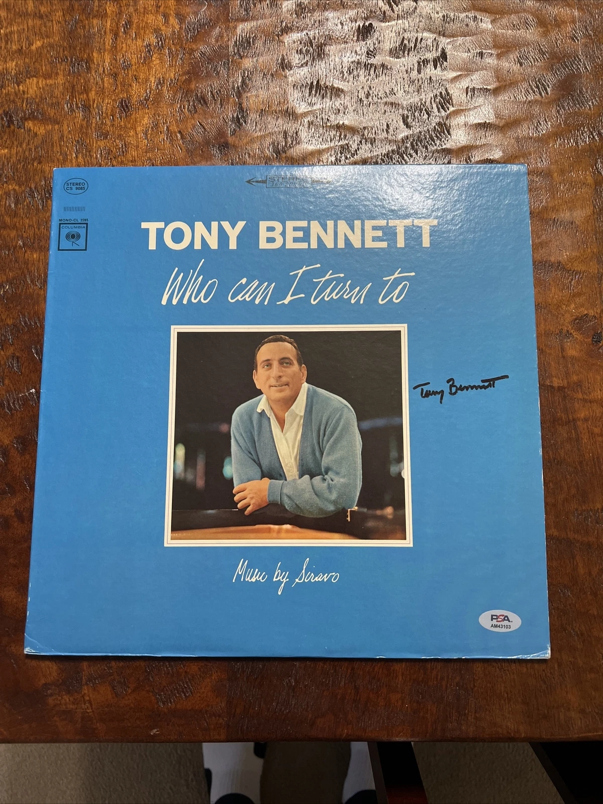 Tony Bennett Signed Who Can I Turn To Vinyl Record Psa Dna Coa Autographed
