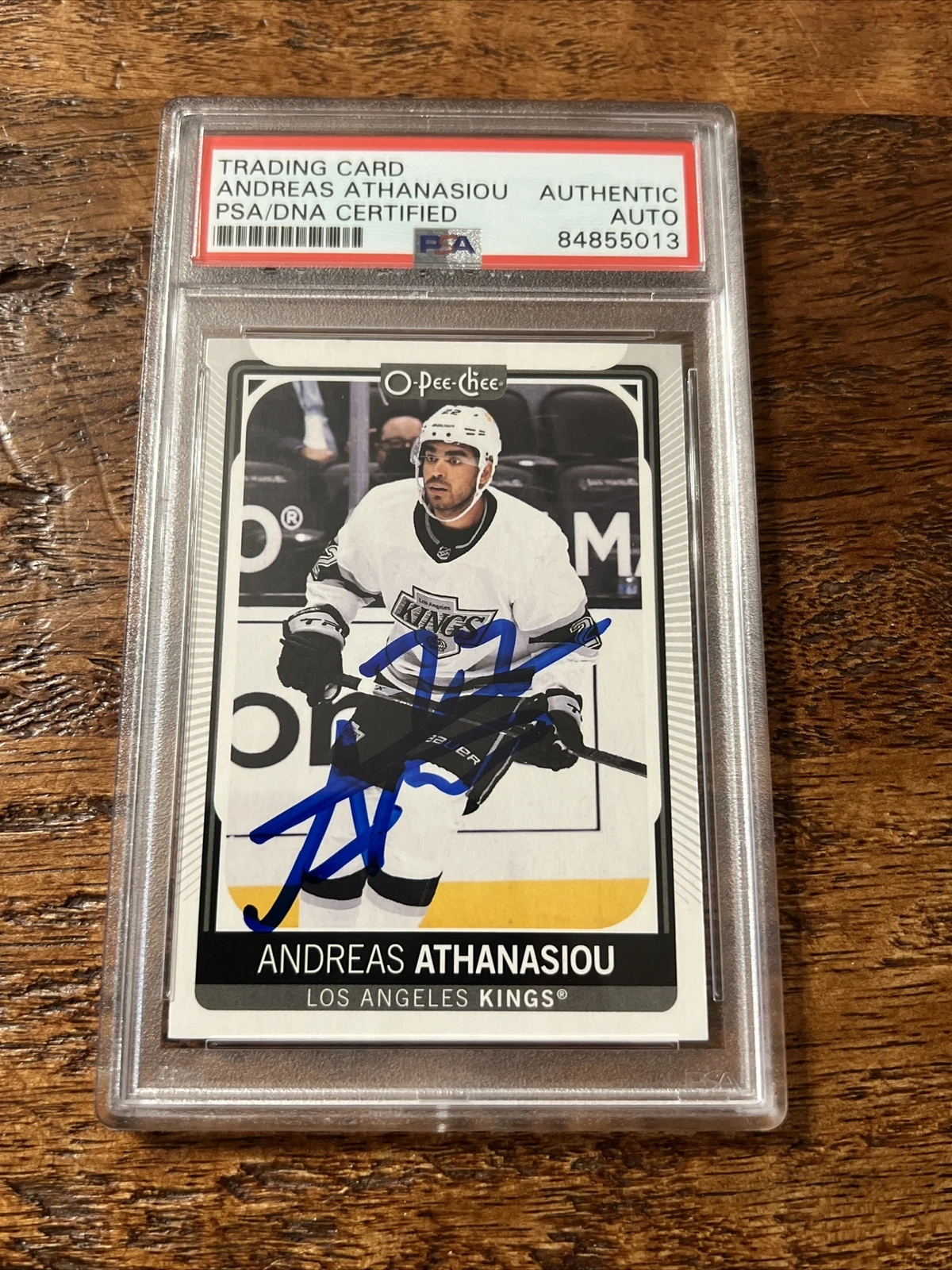 Andreas Athanasiou IP Signed O Pee Chee Card PSA DNA Coa Slab Autographed Kings