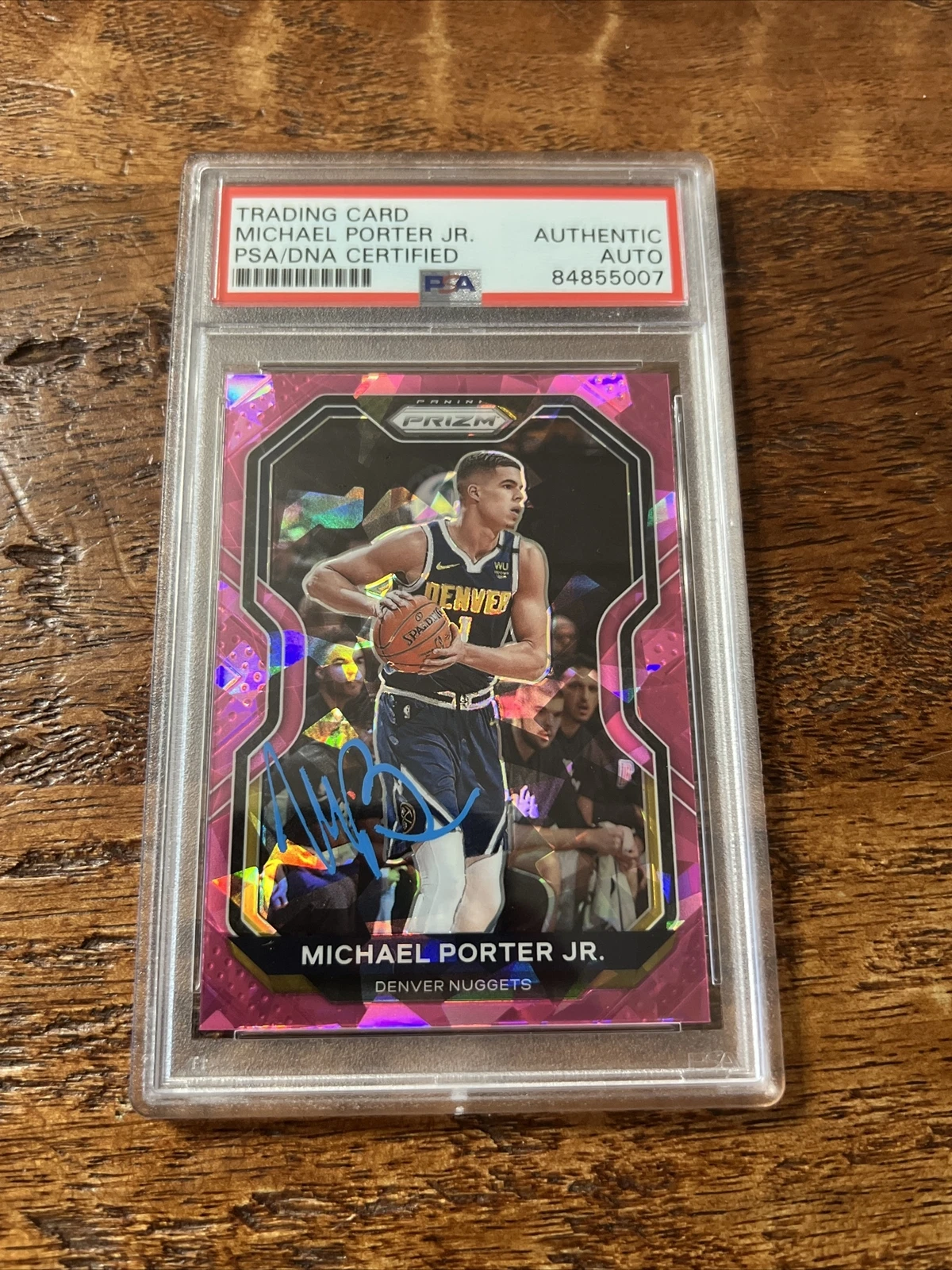Michael Porter Jr IP Signed Prizm Card Psa Dna Coa Slabbed Autographed Nuggets