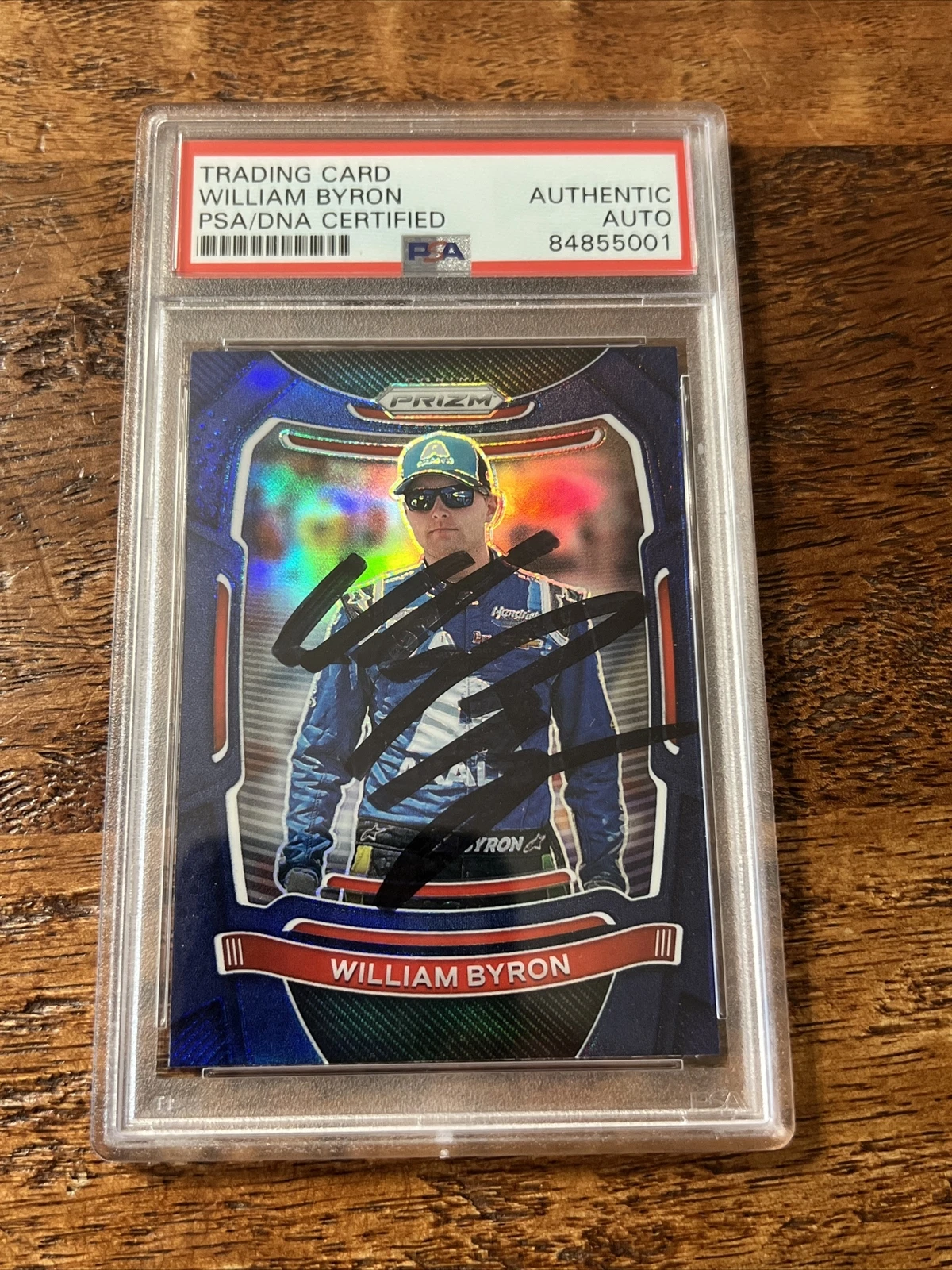 William Byron IP Signed Prizm Card PSA DNA Coa Slab NASCAR Autographed