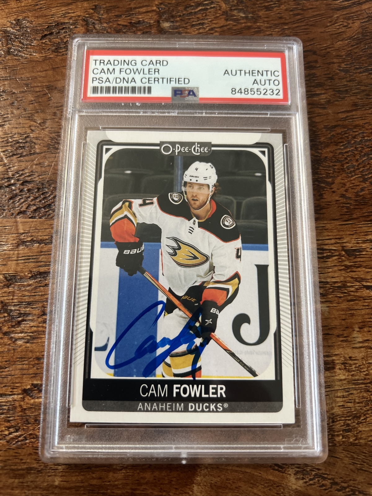 Cam Fowler IP Signed O Pee Chee Card Psa Dna Coa Slab Autographed Ducks