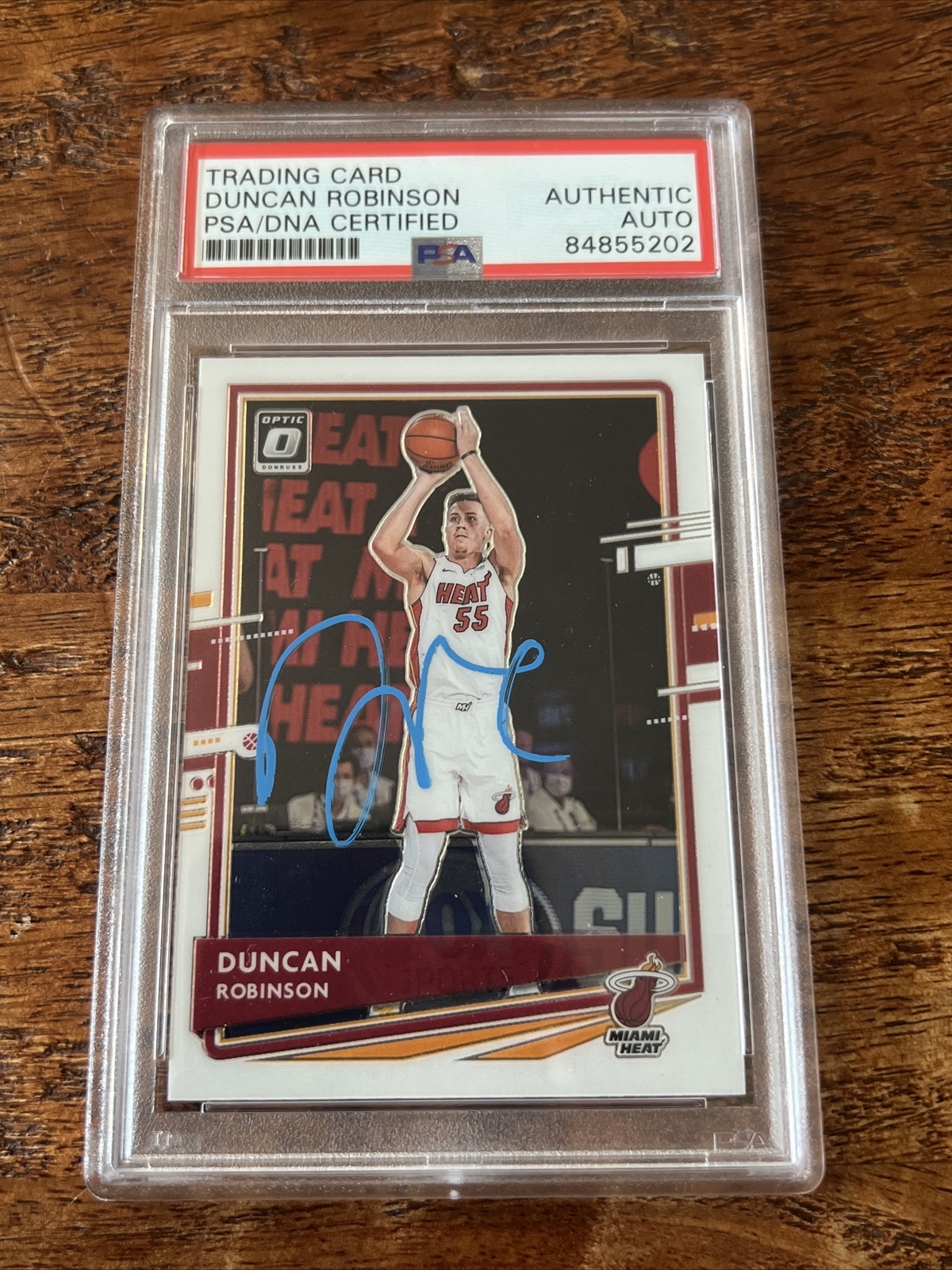 Duncan Robinson IP Signed Optic Card Psa Dna Coa Slab Autographed Heat