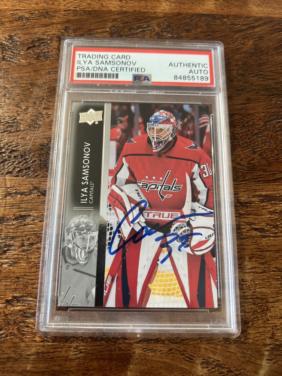 Ilya Samsonov IP Signed Upper Deck Card Psa Dna Coa Slab Autographed Capitals