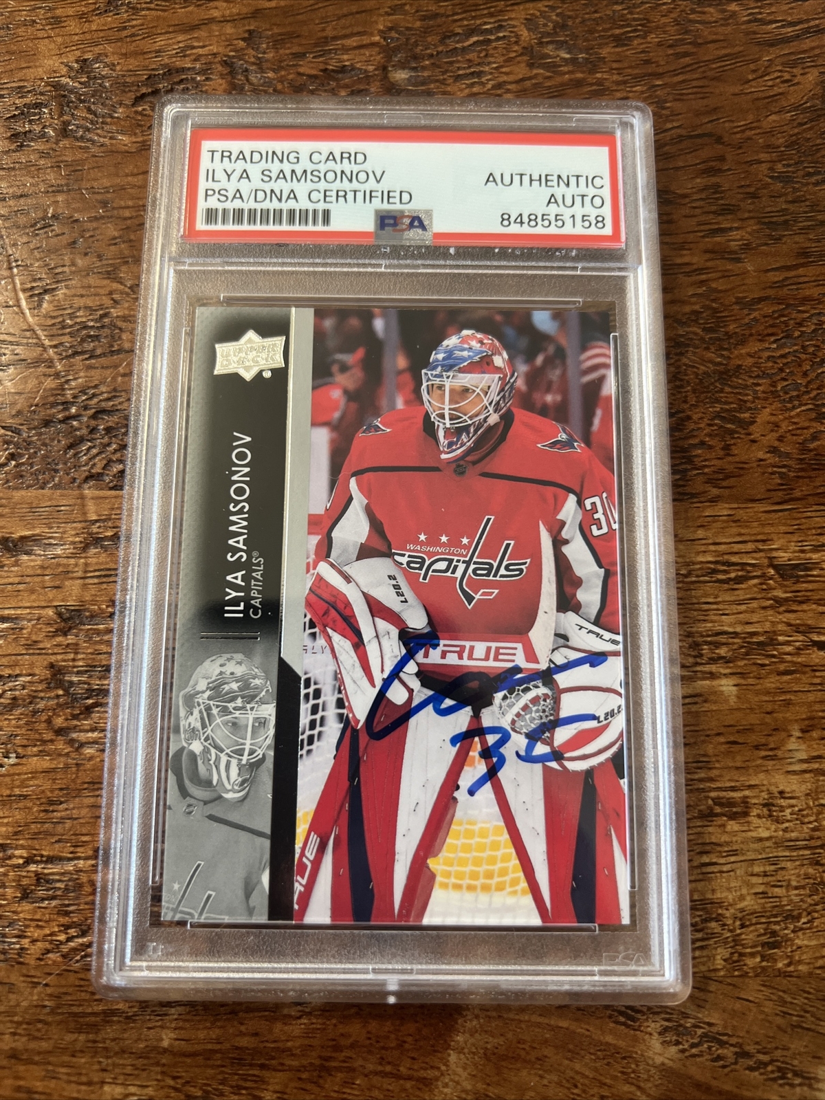Ilya Samsonov IP Signed Upper Deck Card Psa Dna Coa Slab Autographed Capitals
