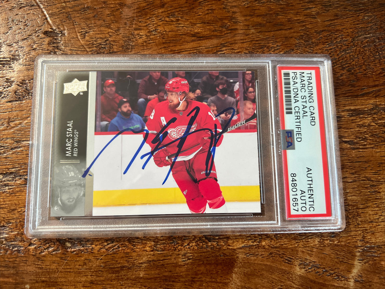 Marc Staal IP Signed Upper Deck Card Psa Dna Coa Slab Red Wings Autographed