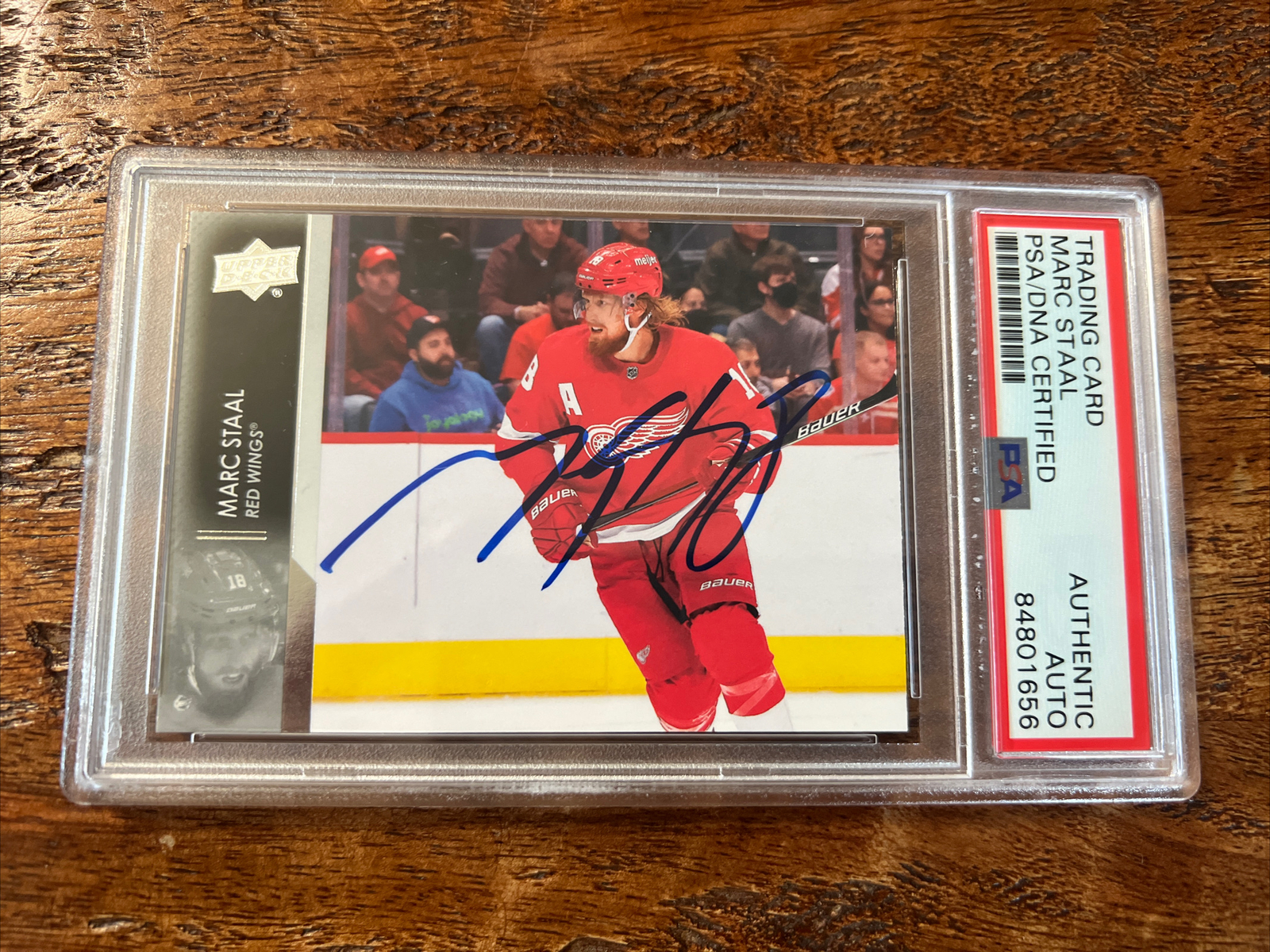 Marc Staal IP Signed Upper Deck Card Psa Dna Coa Slab Red Wings Autographed