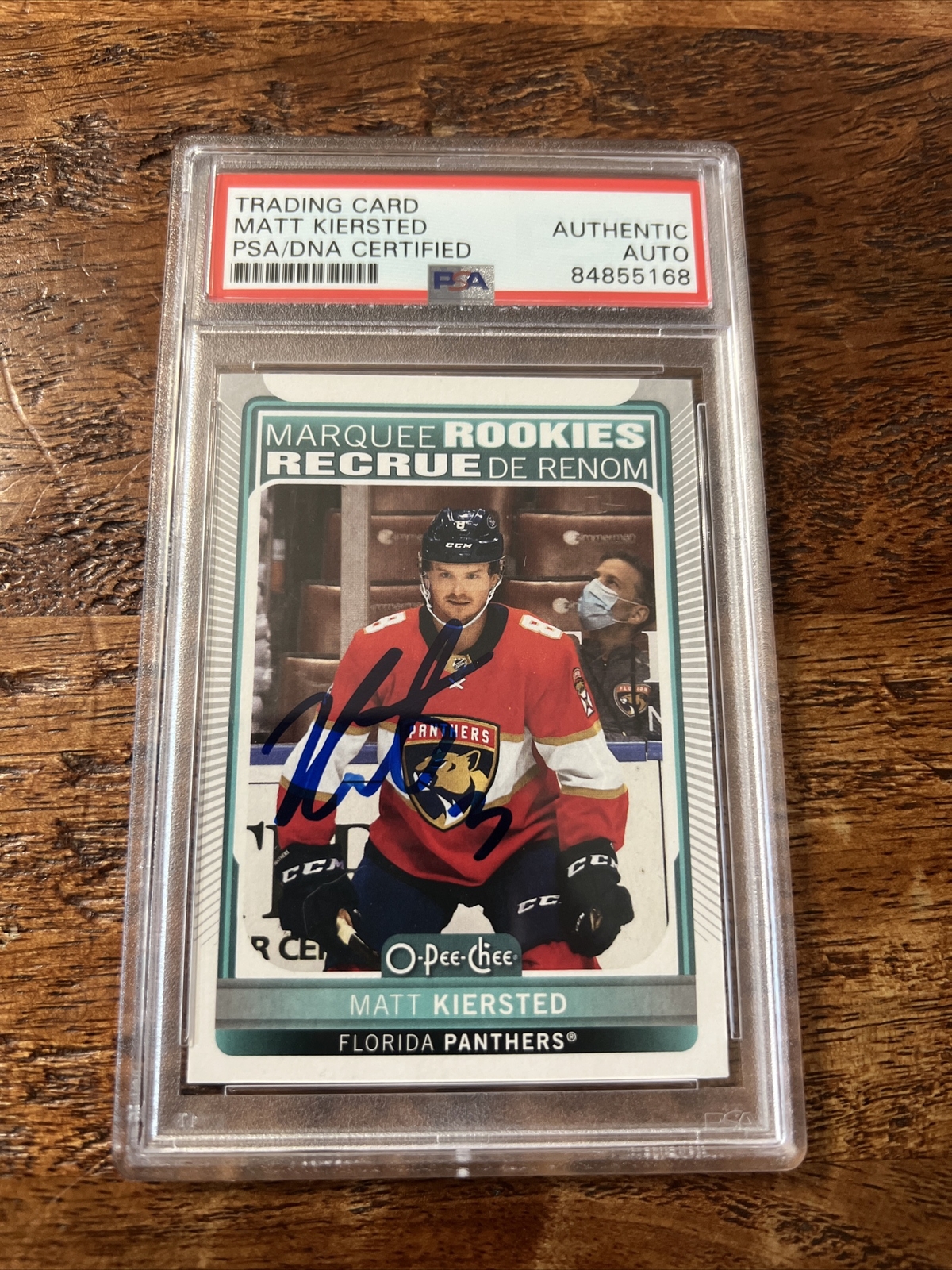 Matt Kiersted IP Signed O Pee Chee Rookie Card Psa Dna Coa Slab Panthers Auto