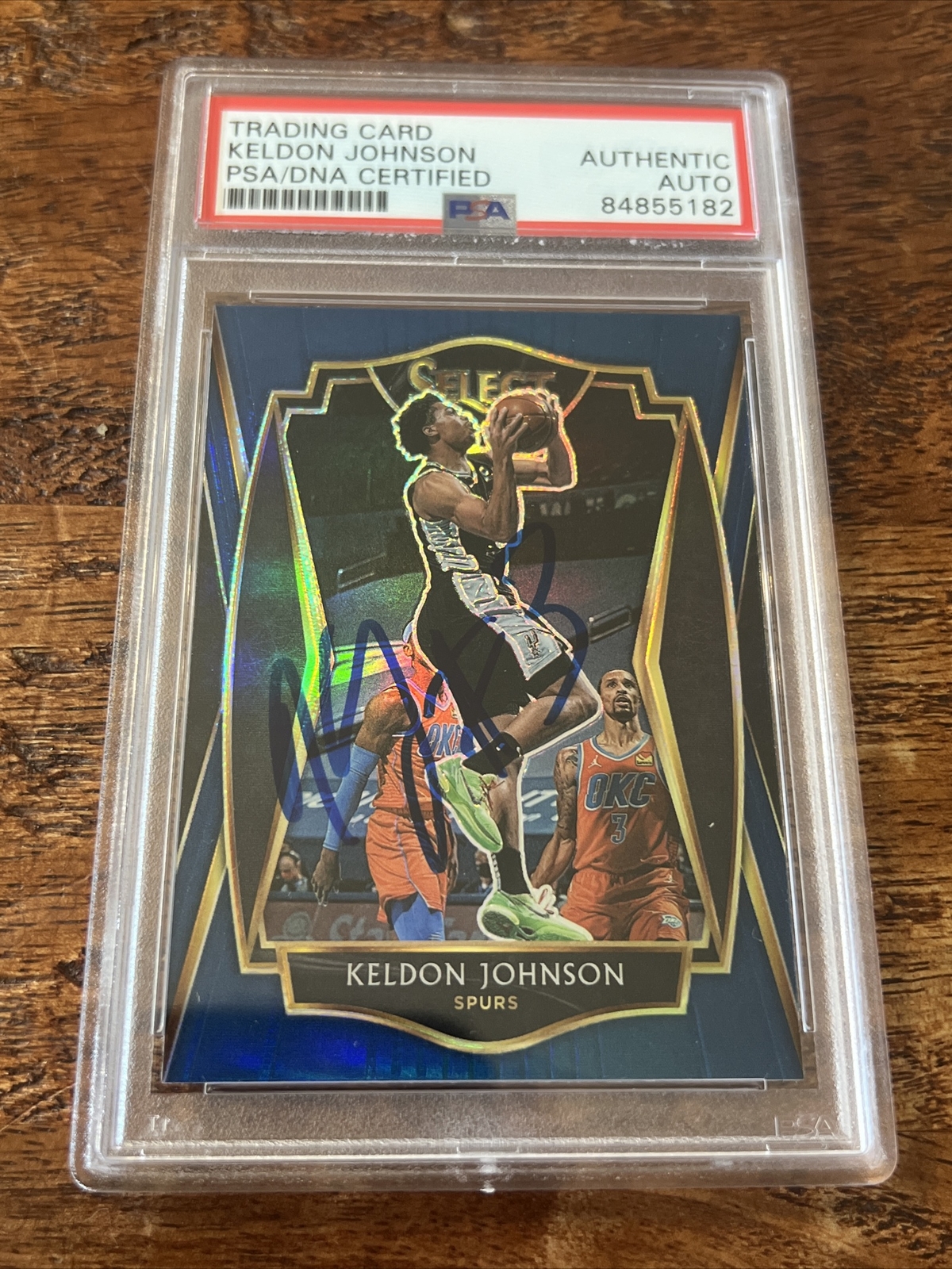 Keldon Johnson IP Signed Panini Select Card Psa Dna Coa Slab Autographed Spurs