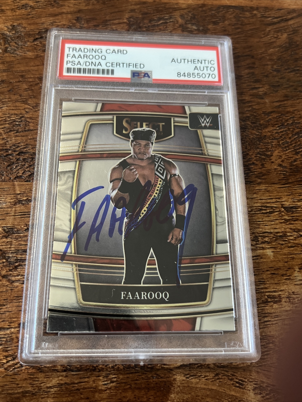 Faarooq IP Signed Panini Select Card Psa Dna Coa Slab Autographed Ron Simmons