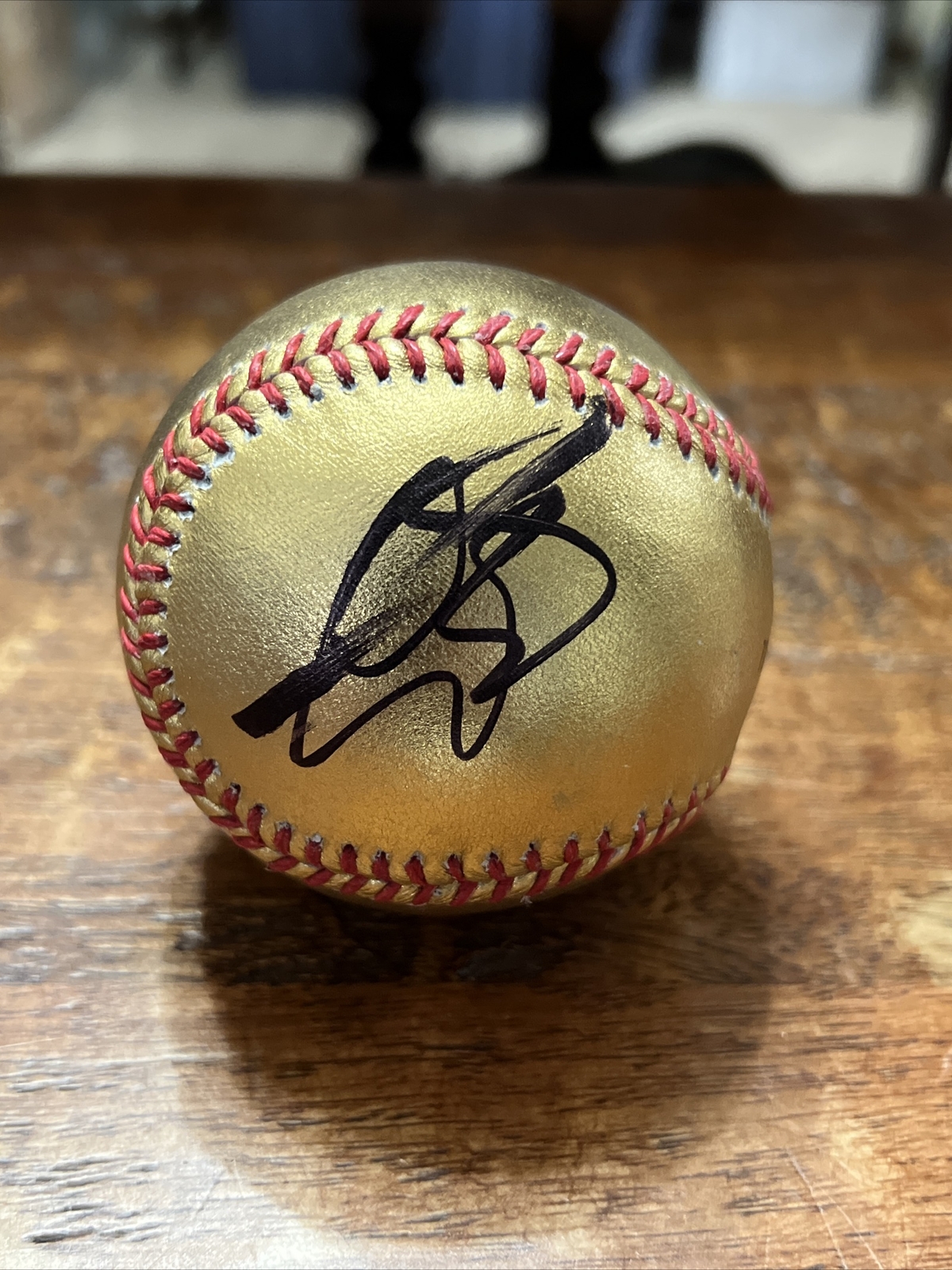 Gareth Bale Signed GOLD Baseball PSA DNA Coa Autographed Soccer Real Madrid