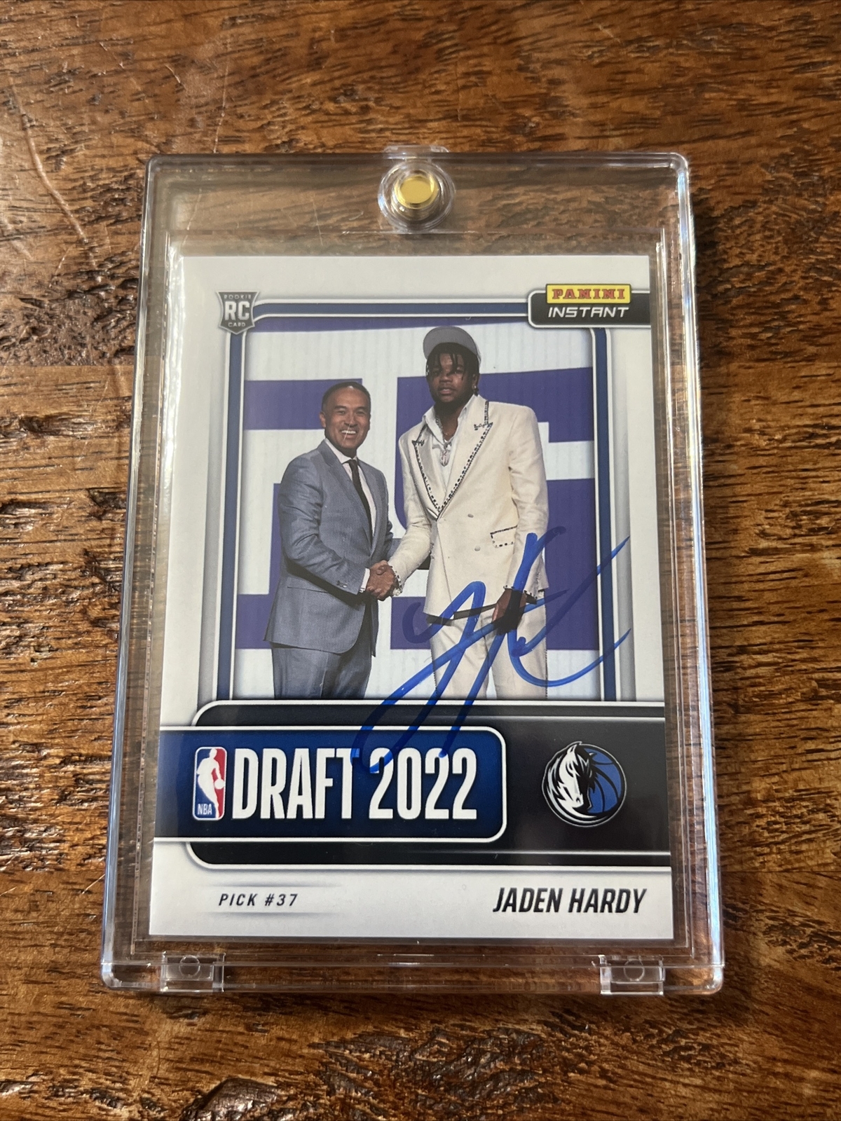 Jaden Hardy IP Signed Panini Instant RC Card Psa Dna Coa Autographed Mavericks