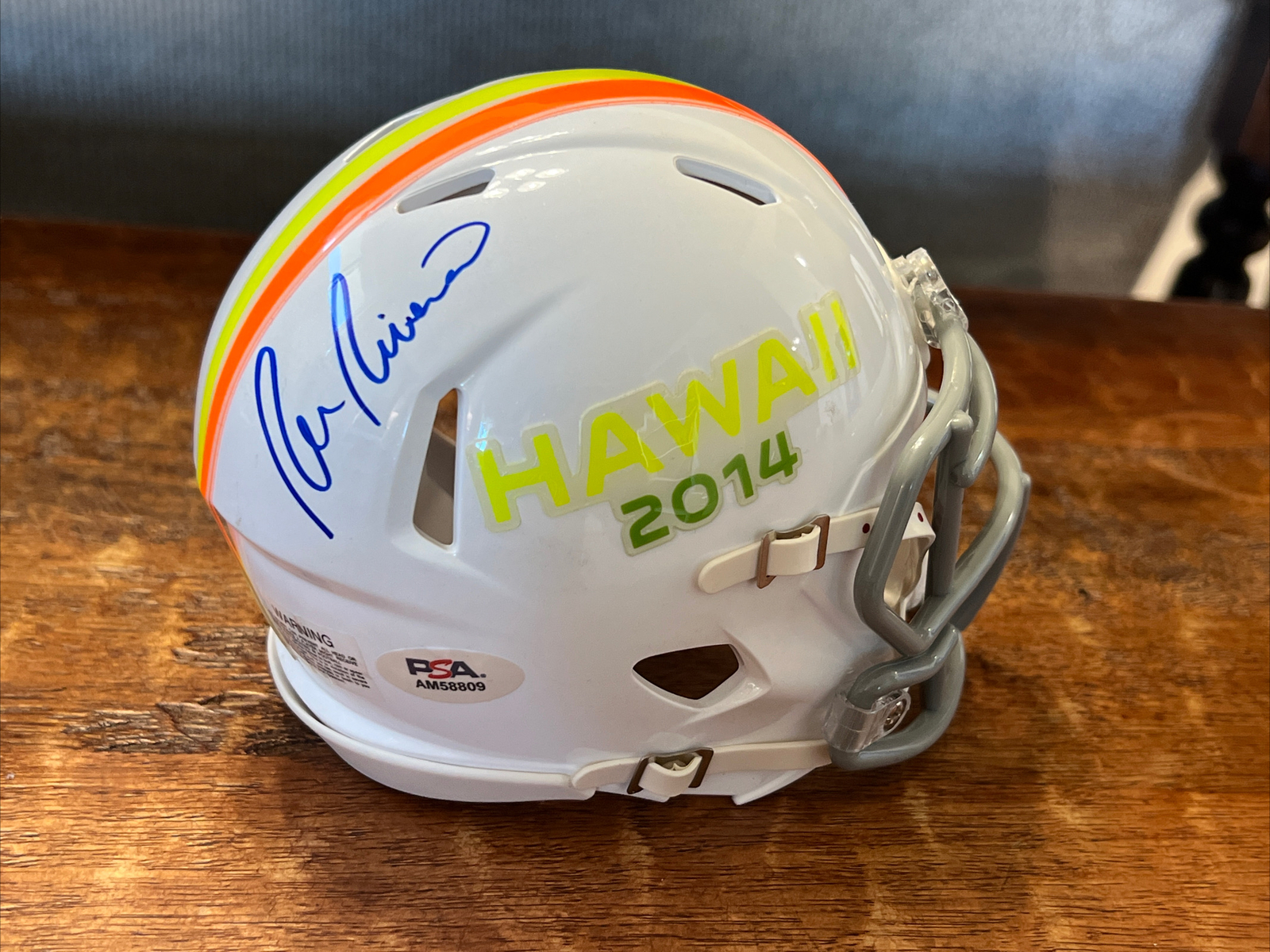 Ron Rivera Signed 2014 Pro Bowl Mini Helmet Psa/dna Coa Autographed Commanders