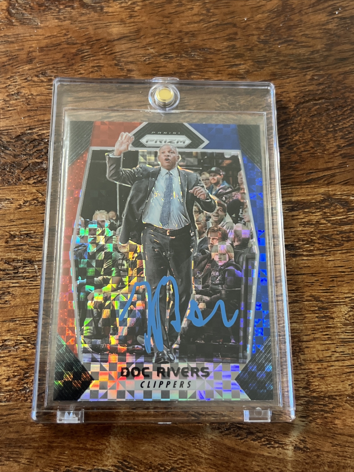 Doc Rivers IP Signed Prizm Card Psa Dna Coa Autographed Clippers 76ers
