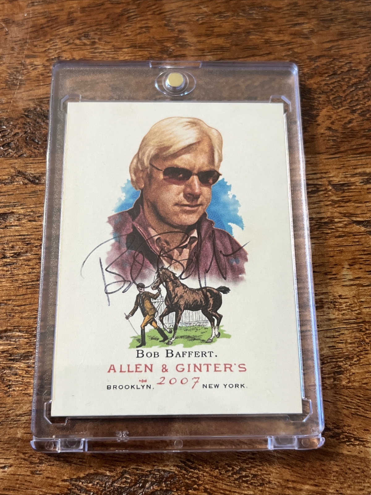Bob Baffert IP Signed Allen & Ginter Card Psa Dna Coa Horse Trainer Autographed