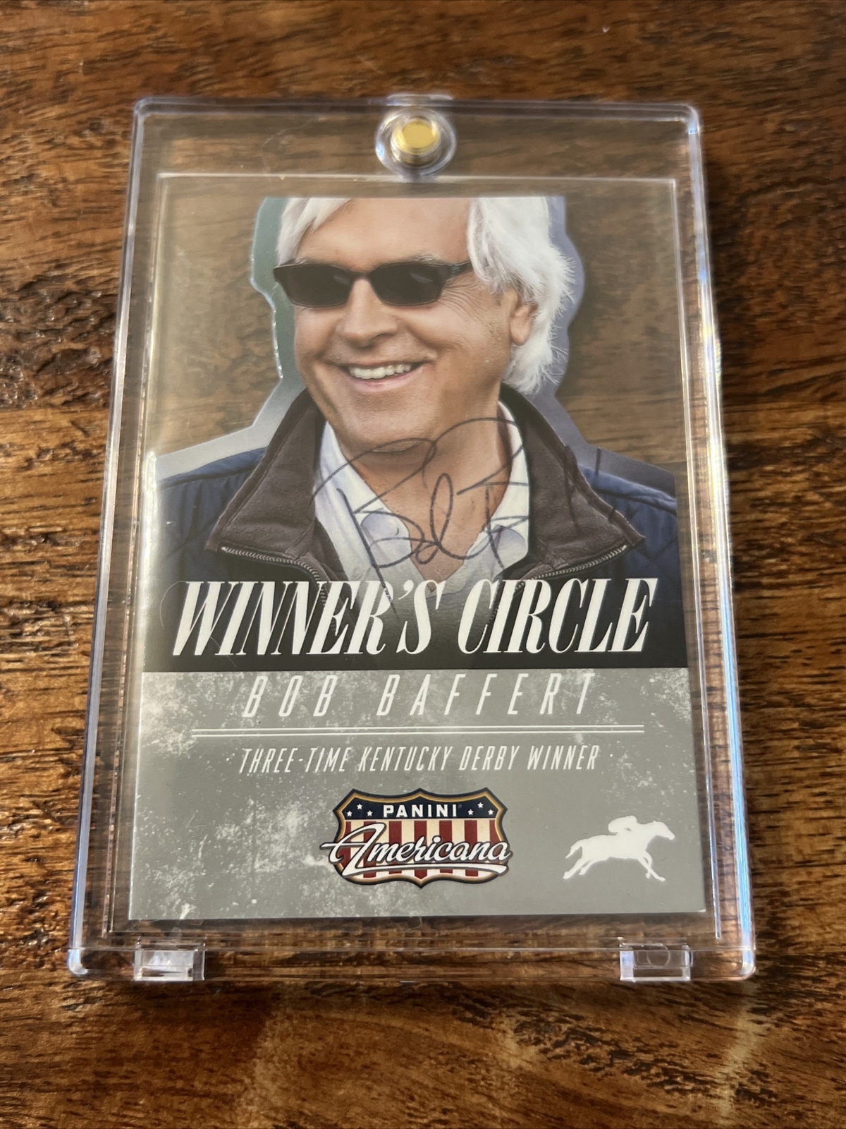 Bob Baffert IP Signed Panini Americana Card Psa Dna Coa Horse Trainer