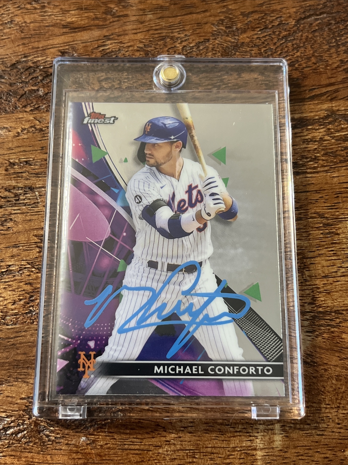 Michael Conforto IP Signed Topps Finest Card Psa Dna Coa Autographed Mets