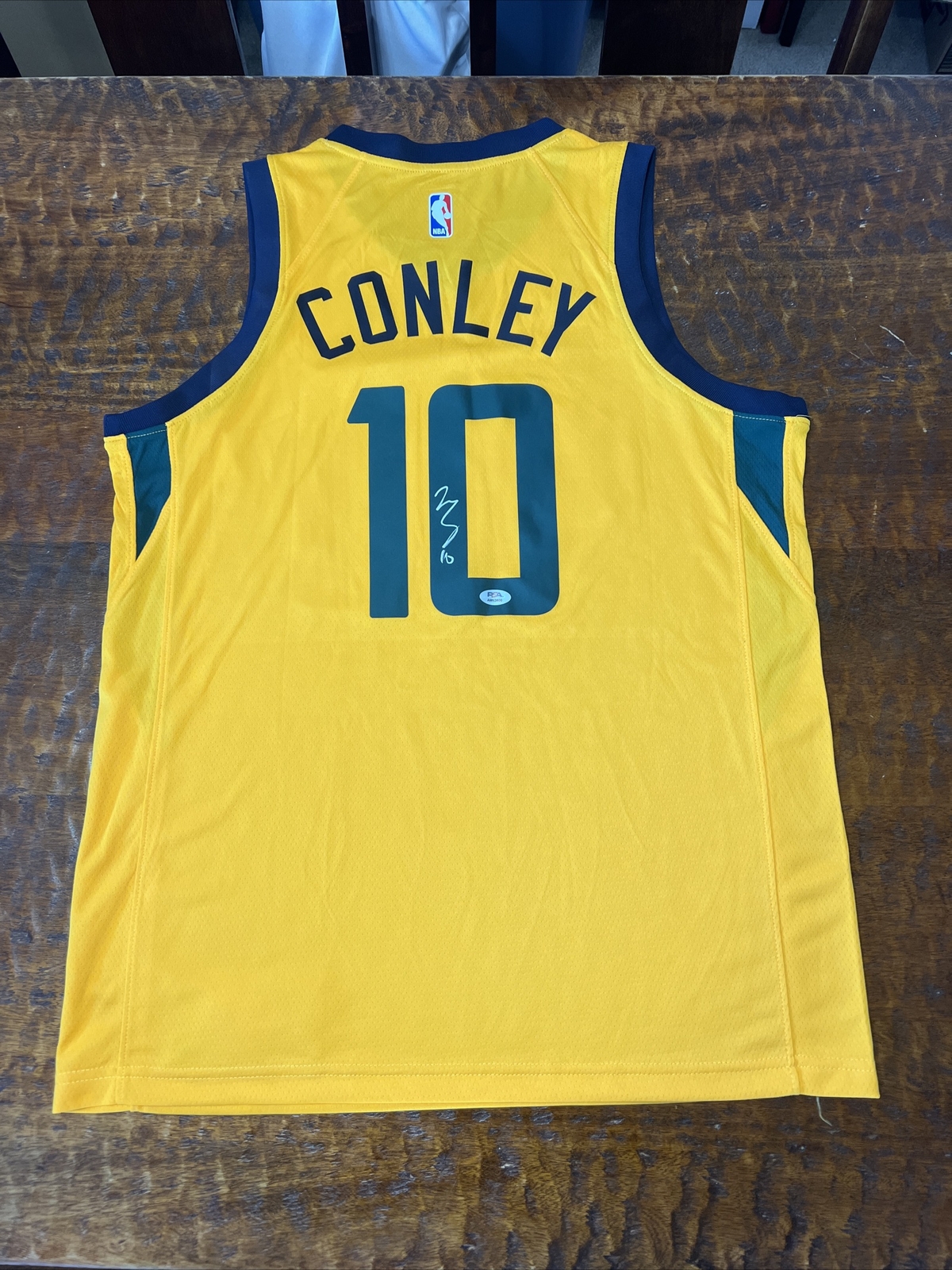 Mike Conley Signed Utah Jazz Jersey PSA DNA Coa Autographed