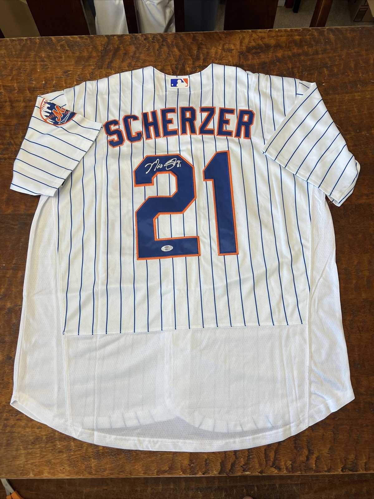 Max Scherzer Signed New York Mets Jersey PSA DNA Coa Autographed