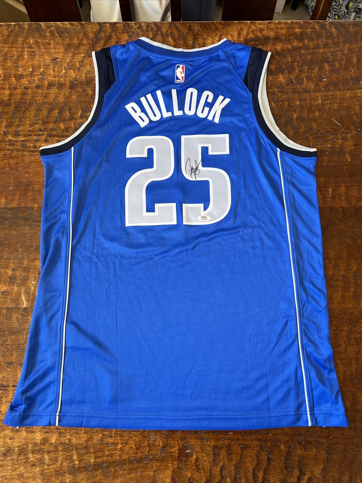 Reggie Bullock Signed Dallas Mavericks Jersey PSA DNA Coa Autographed