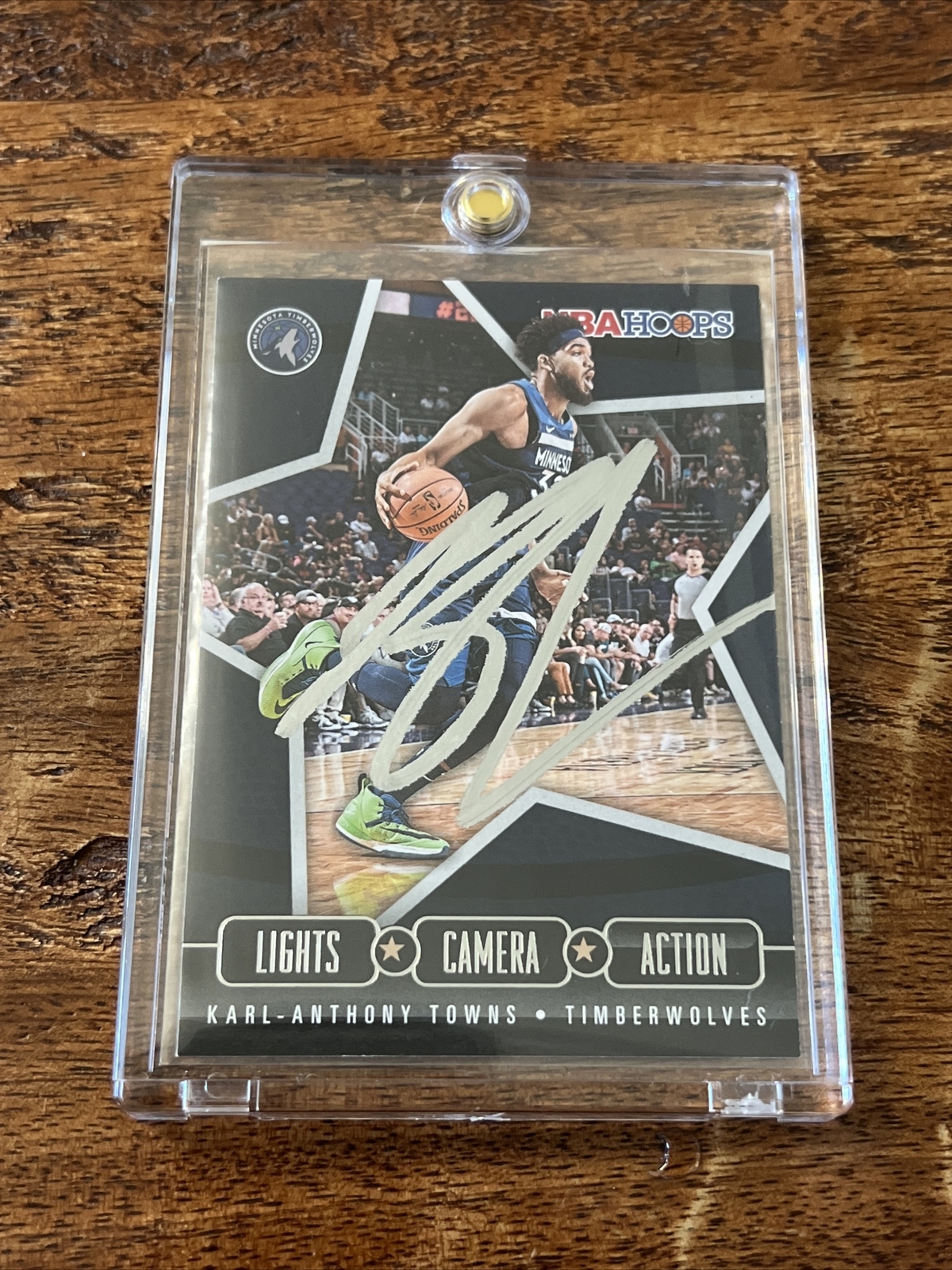 Karl-Anthony Towns IP Signed NBA Hoops Card Psa Dna Coa Timberwolves Autographed