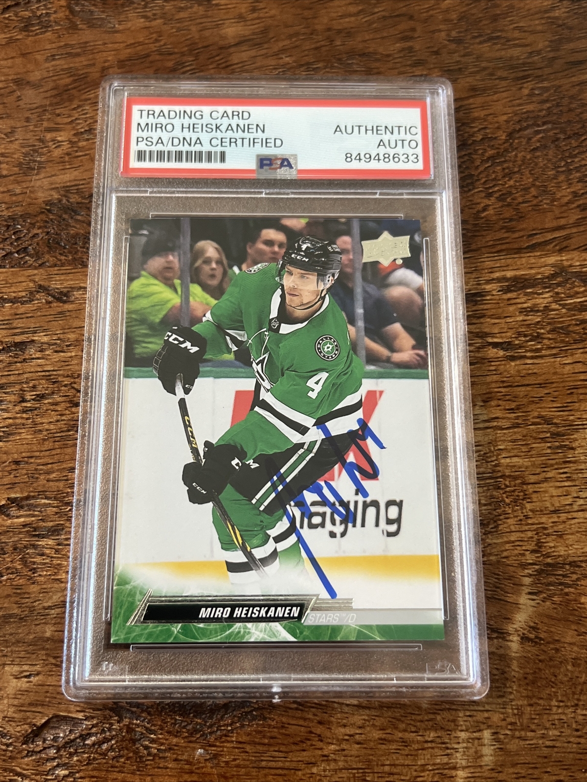 Miro Heiskanen IP Signed Upper Deck Card Psa Dna Coa Slab Stars Autographed