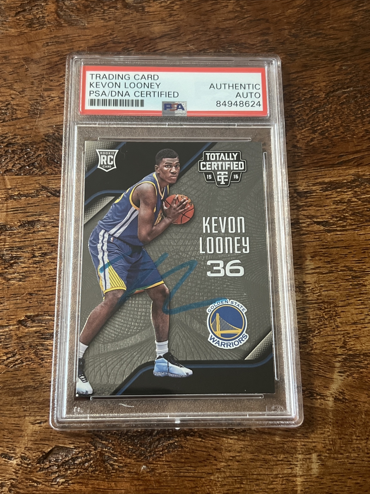 Kevon Looney IP Signed Panini RC Card Psa Dna Coa Slab Autographed Warriors