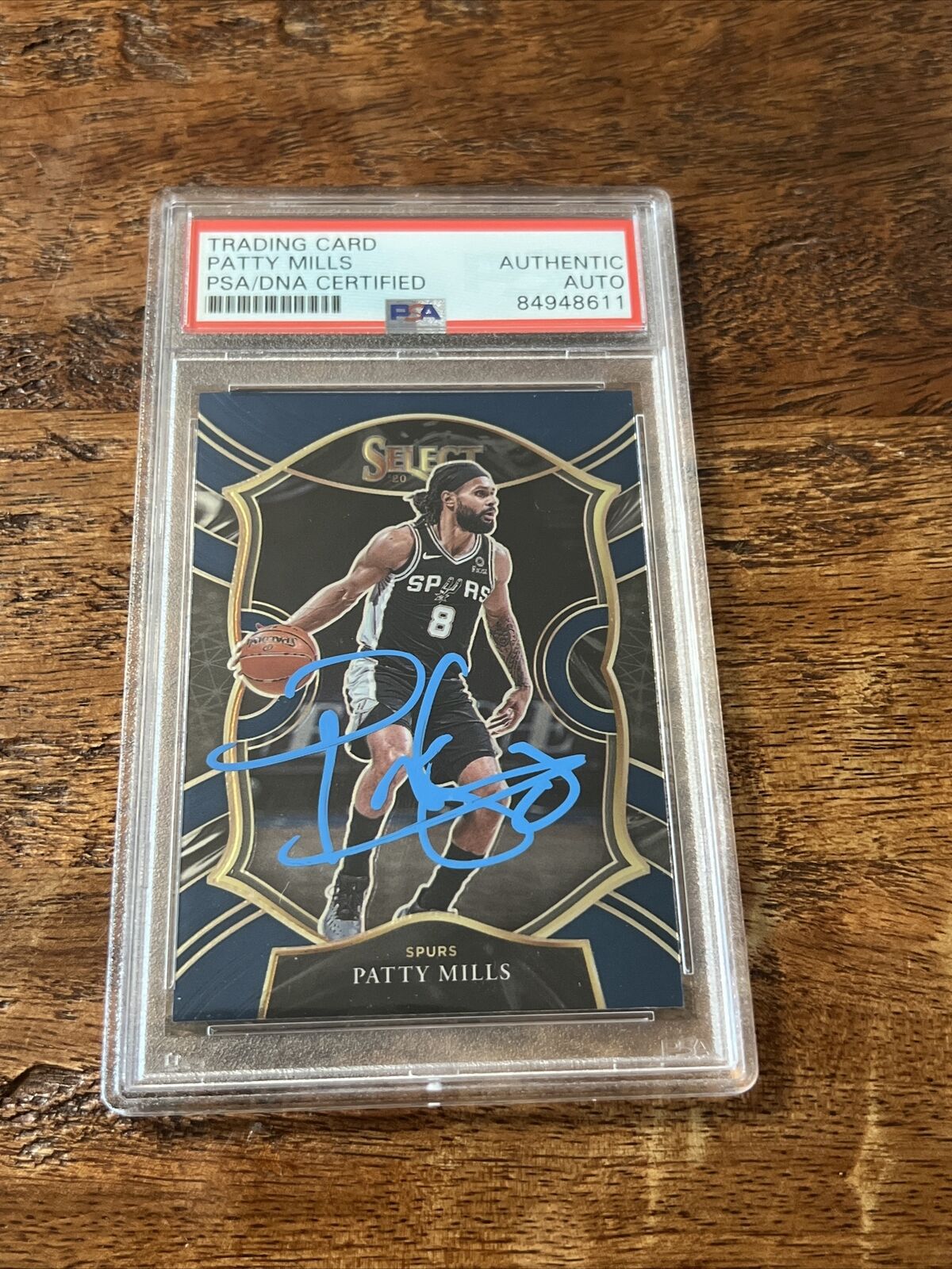 Patty Mills IP Signed Select Card Psa Dna Coa Slab Autographed Spurs
