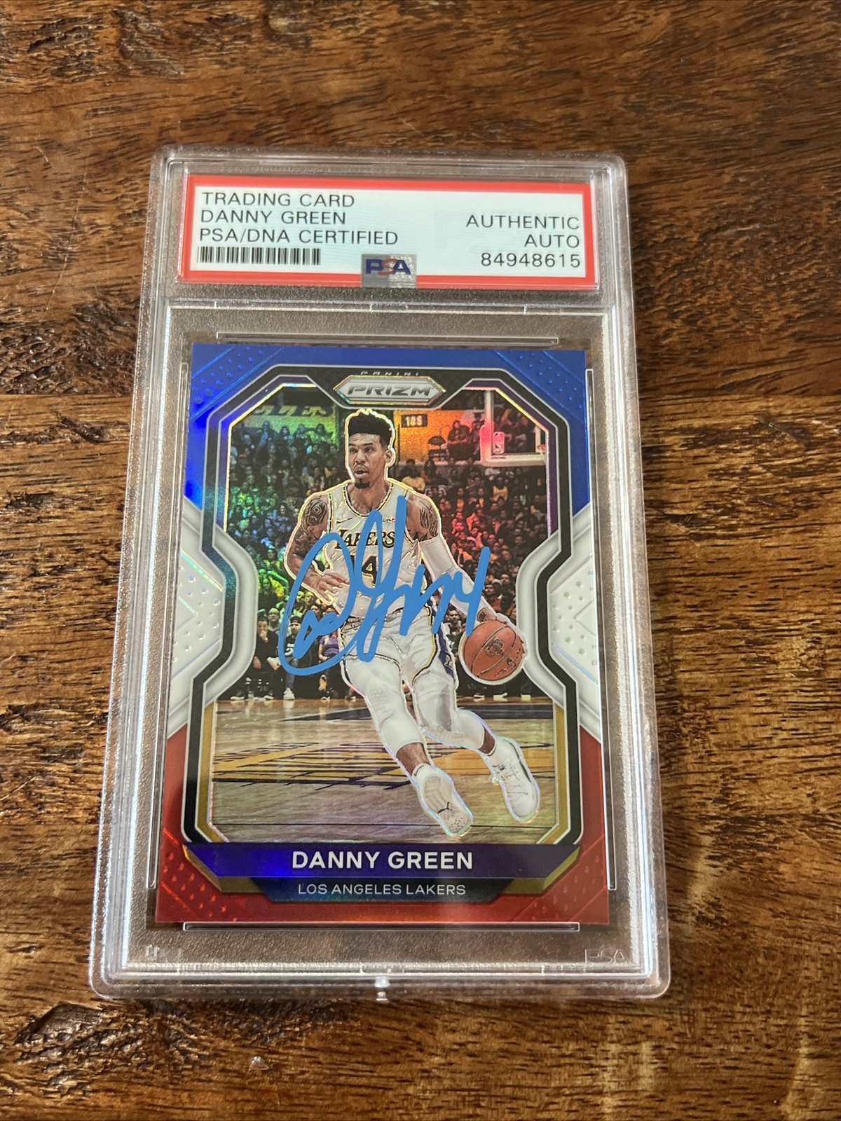 Danny Green IP Signed Prizm Card Psa Dna Coa Slab Autographed Lakers