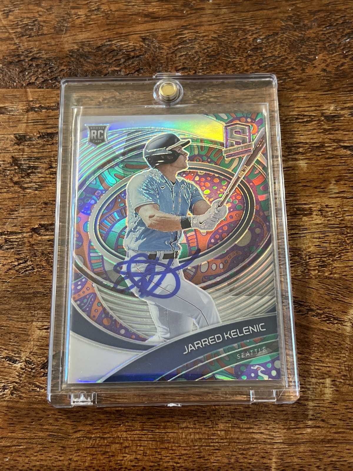 Jarred Kelenic IP Signed Spectra Rookie Card Psa Dna Coa Autographed Mariners
