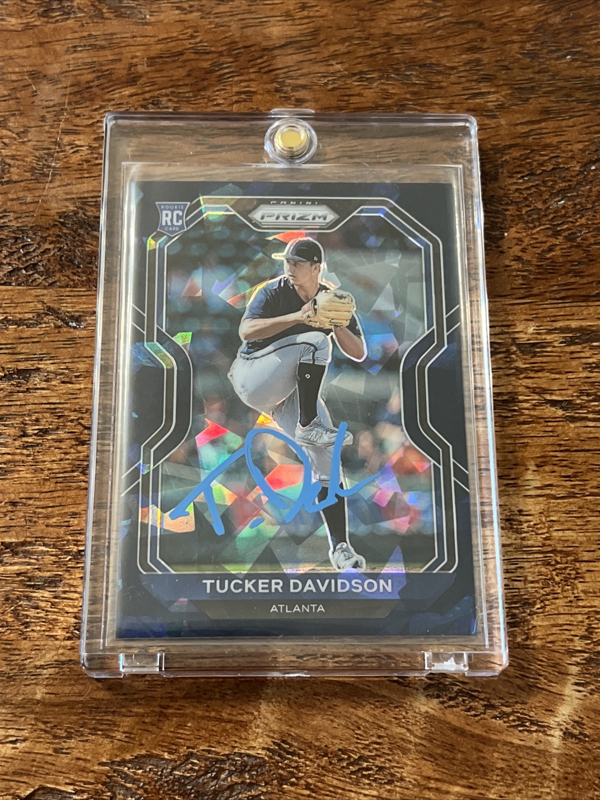Tucker Davidson IP Signed Prizm Rookie Card Psa Dna Coa Braves Autographed