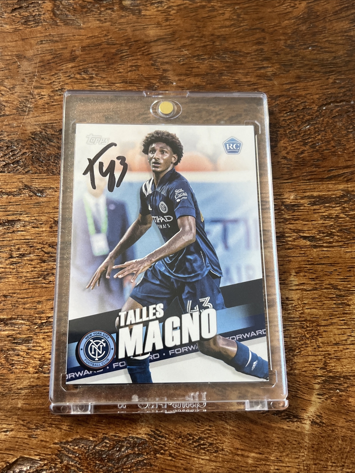 Talles Magno IP Signed Topps RC Card Psa Dna Coa Soccer Autographed Brazil