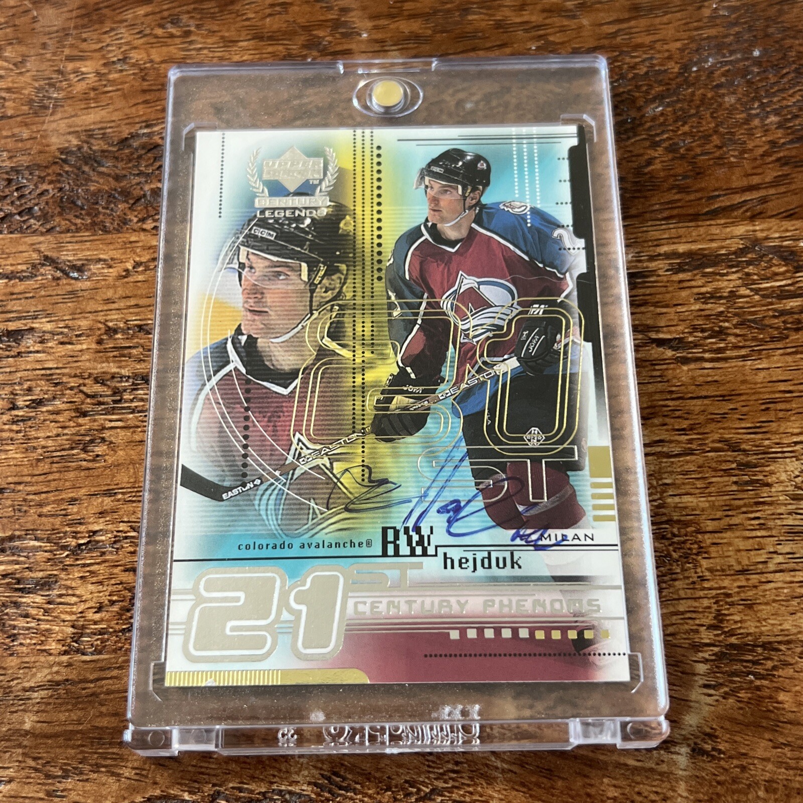 Milan Hejduk IP Signed Upper Deck Card Psa Dna Coa Avalanche Autographed