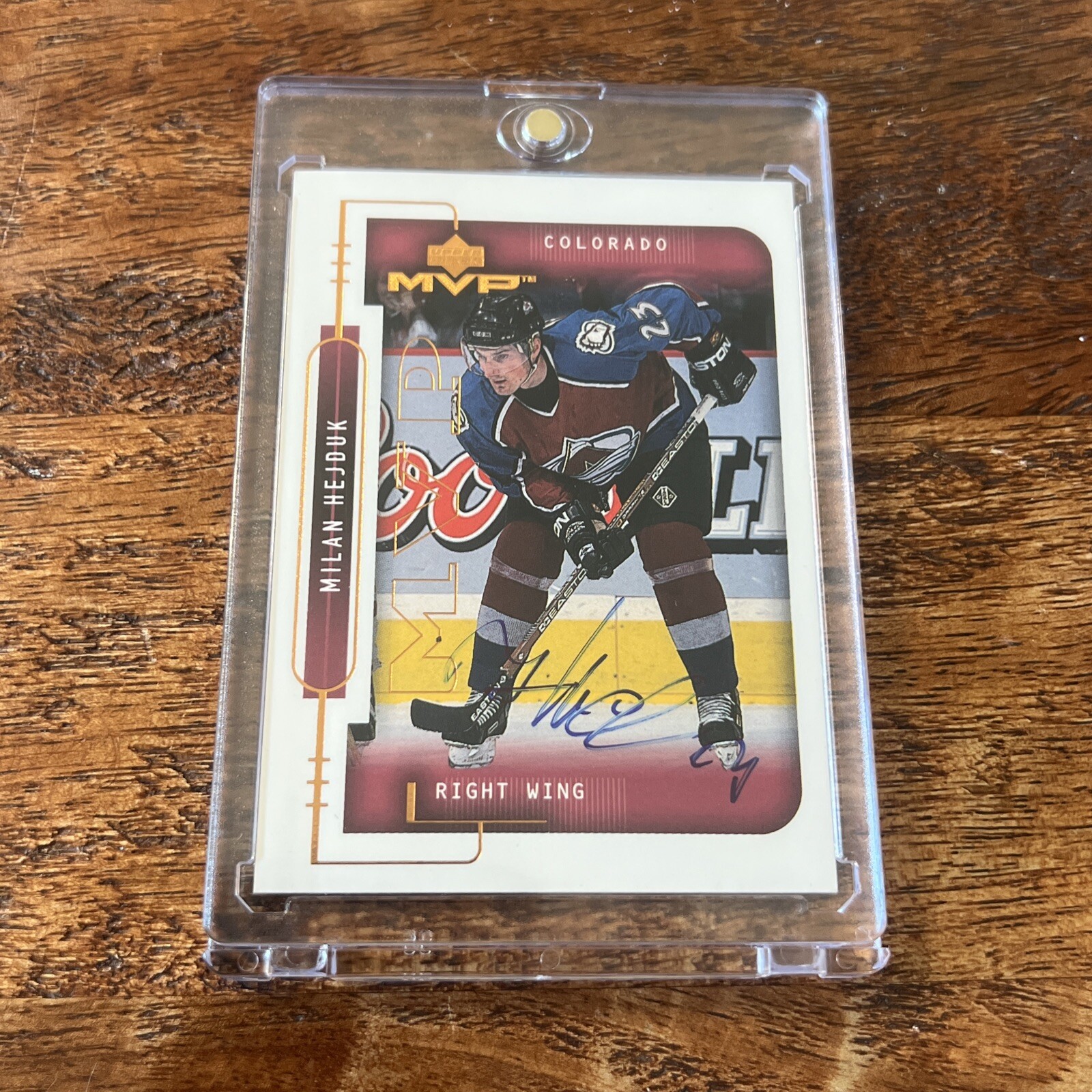 Milan Hejduk IP Signed Upper Deck Card Psa Dna Coa Avalanche Autographed