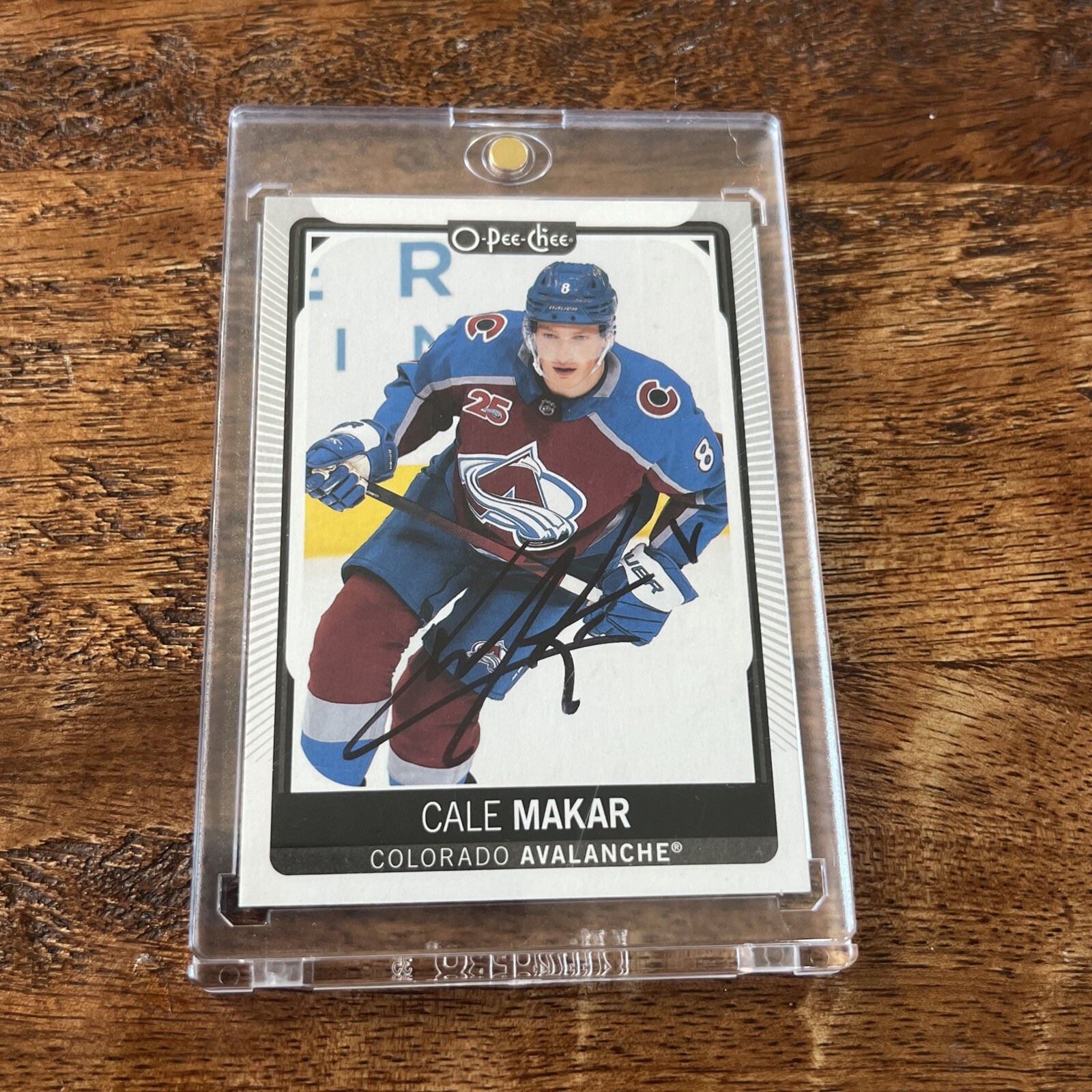 Cale Makar IP Signed O Pee Chee Card Psa Dna Coa Avalanche Autographed