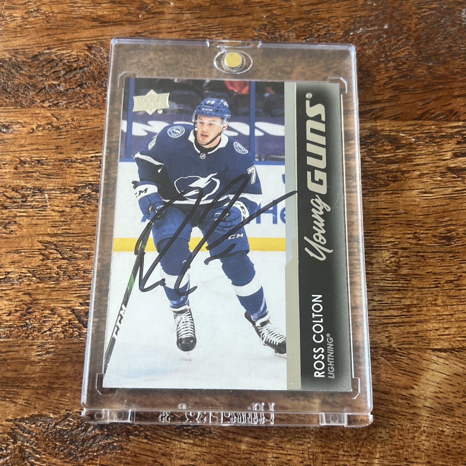 Ross Colton IP Signed UD Young Guns Card Psa Dna Coa Autographed Lightning