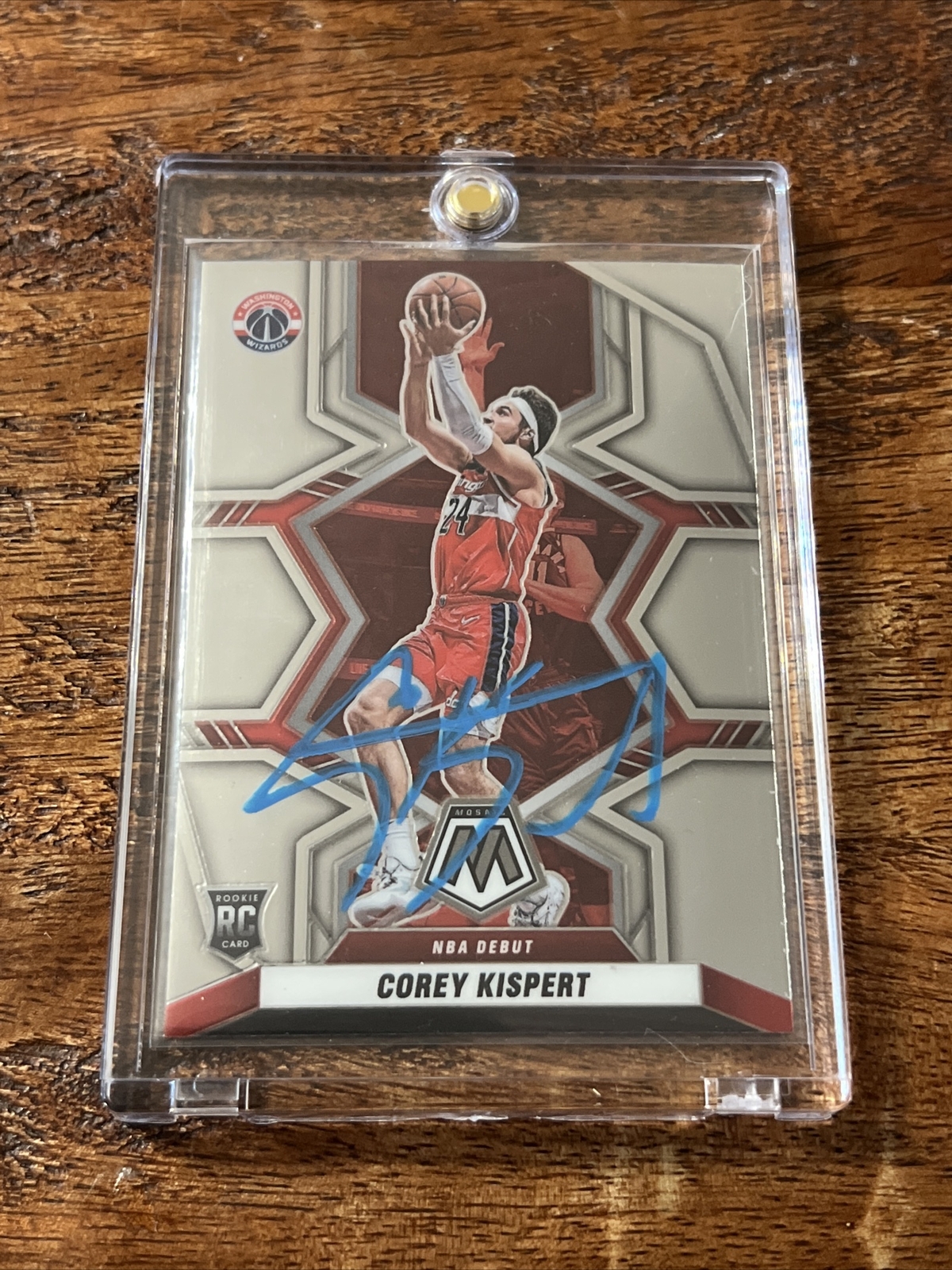 Corey Kispert IP Signed Mosaic Rookie Card Psa Dna Coa Wizards Autographed