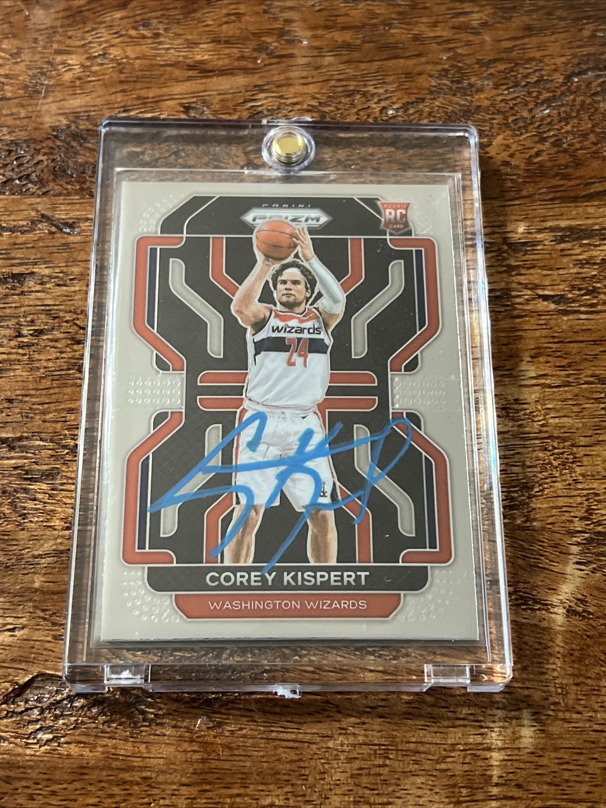 Corey Kispert IP Signed Prizm Rookie Card Psa Dna Coa Wizards Autographed