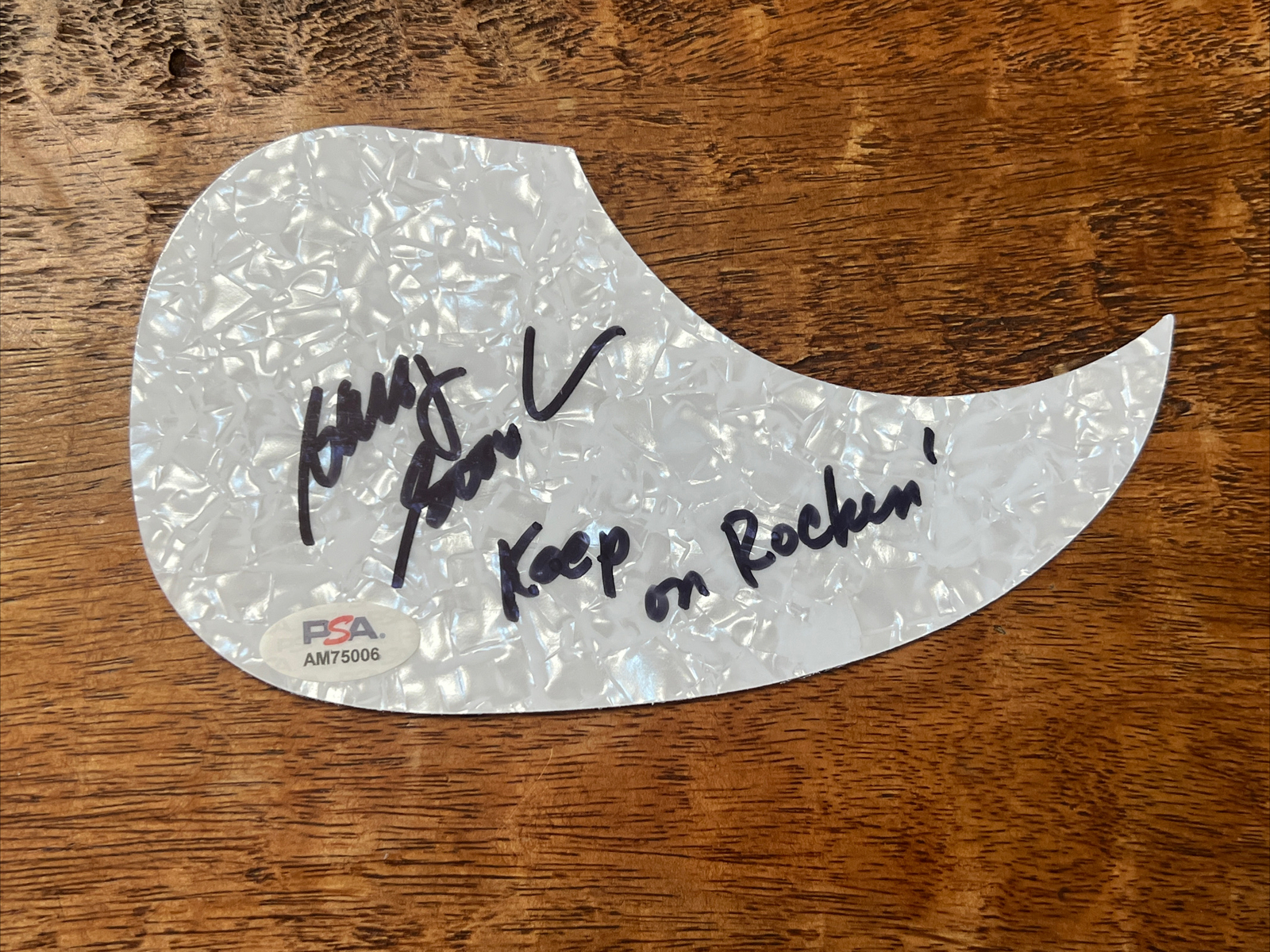 Barry Goudreau Signed Guitar Pickguard PSA DNA Coa Autographed Boston