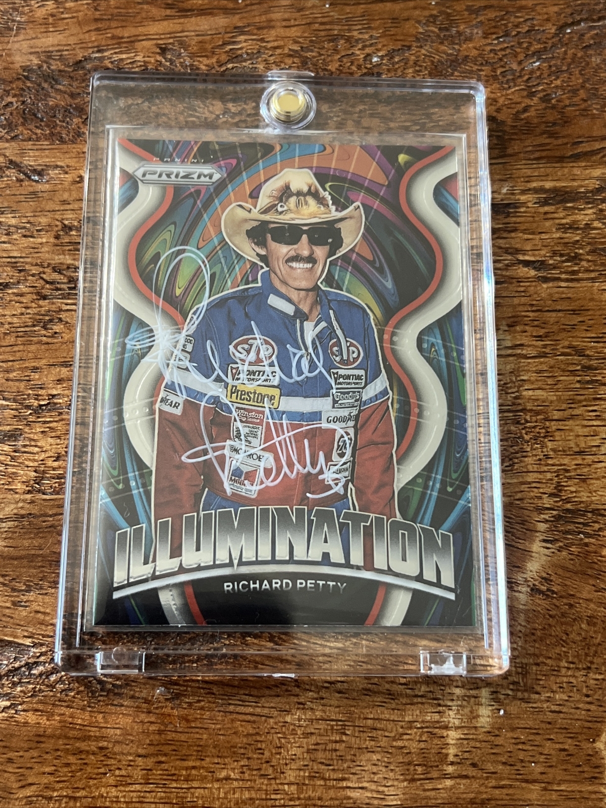 Richard Petty IP Signed Prizm Card PSA DNA Coa NASCAR Autographed