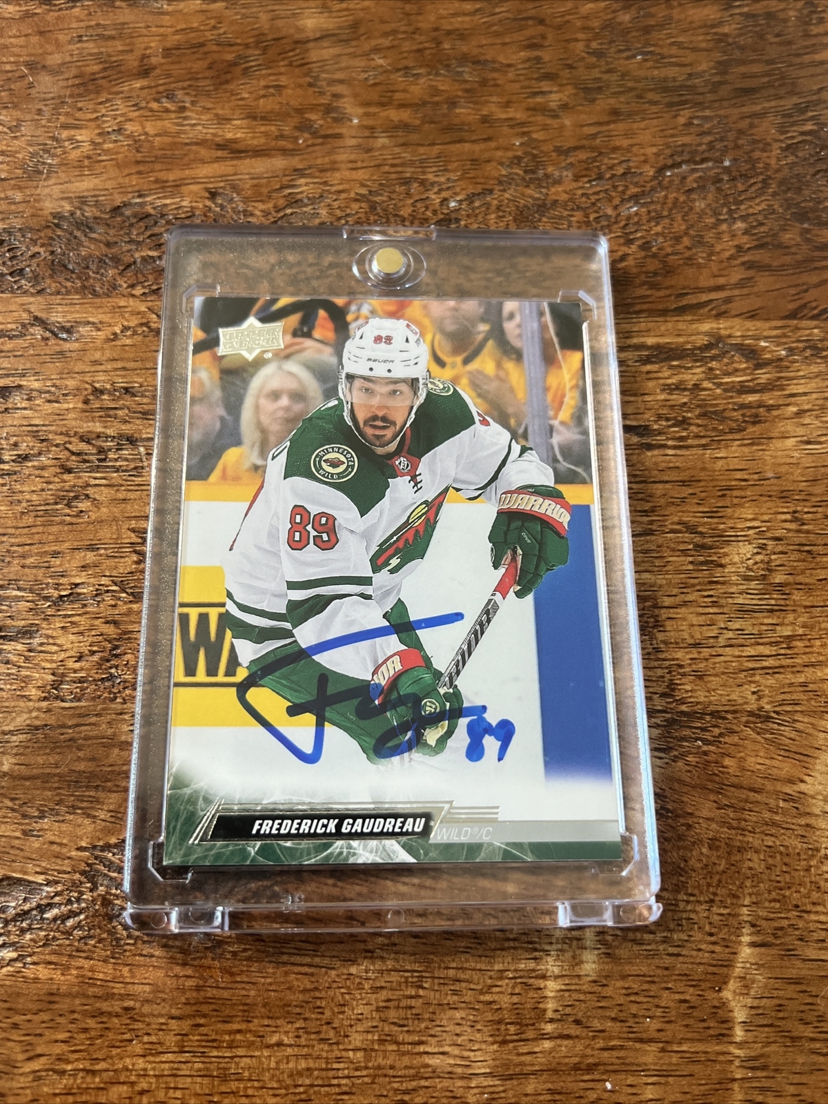 Frederick Gaudreau IP Signed Upper Deck Card Psa Dna Coa Autographed Wild