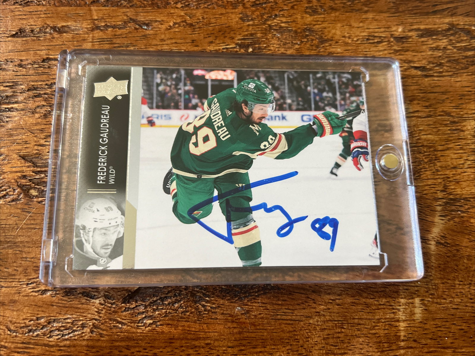 Frederick Gaudreau IP Signed Upper Deck Card Psa Dna Coa Autographed Wild
